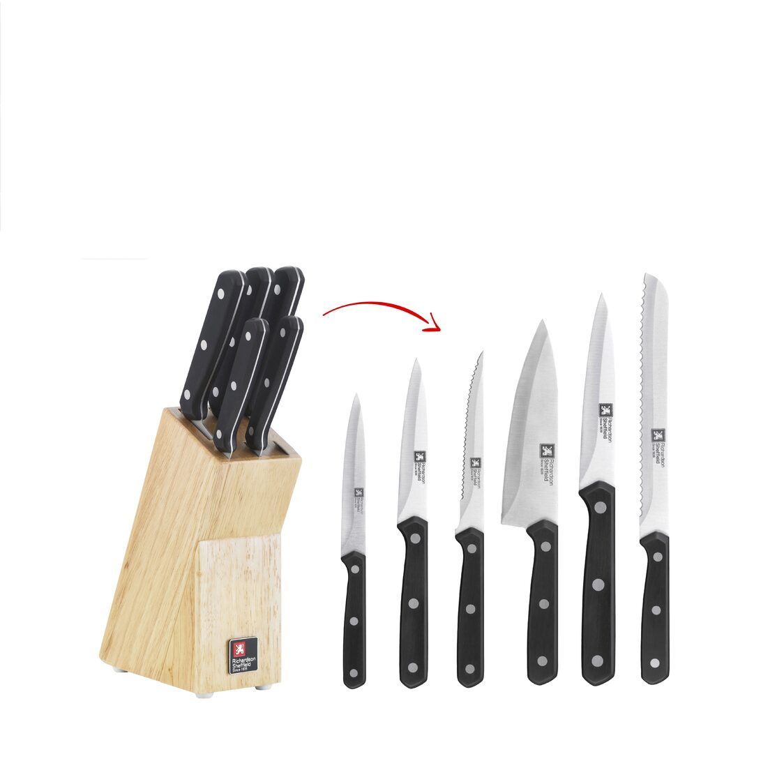 Richardson Sheffield 6 - Piece Knife Block Set - Cucina (CU060) - Metro Singapore Departmental Store - Celebrating 69 Years in SG