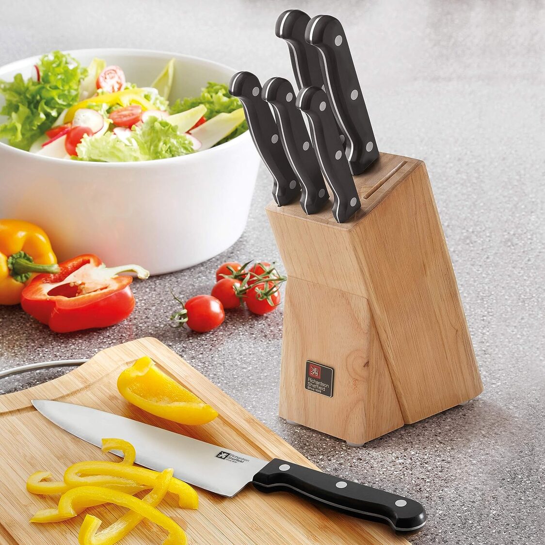 Richardson Sheffield (UK) Artisan 6 - pc Knife Block Set - Metro Singapore Departmental Store - Celebrating 69 Years in SG