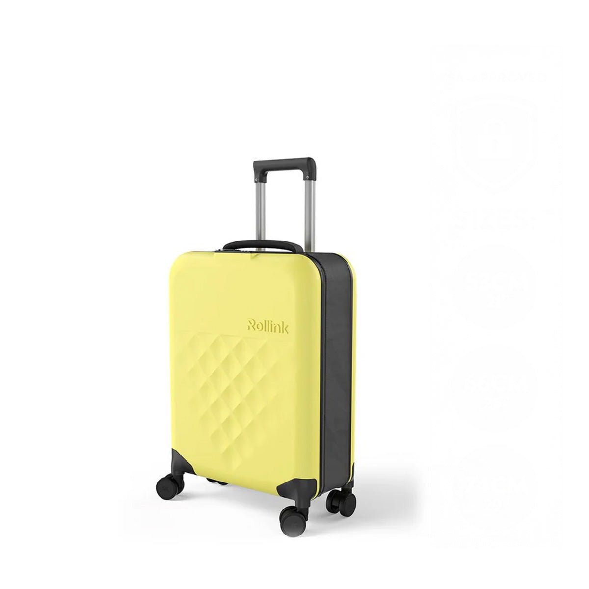 Rollink VEGA 360 Flex 4Wheel Spinner Luggage - Yellow Iris - Metro Singapore Departmental Store - Celebrating 69 Years in SG