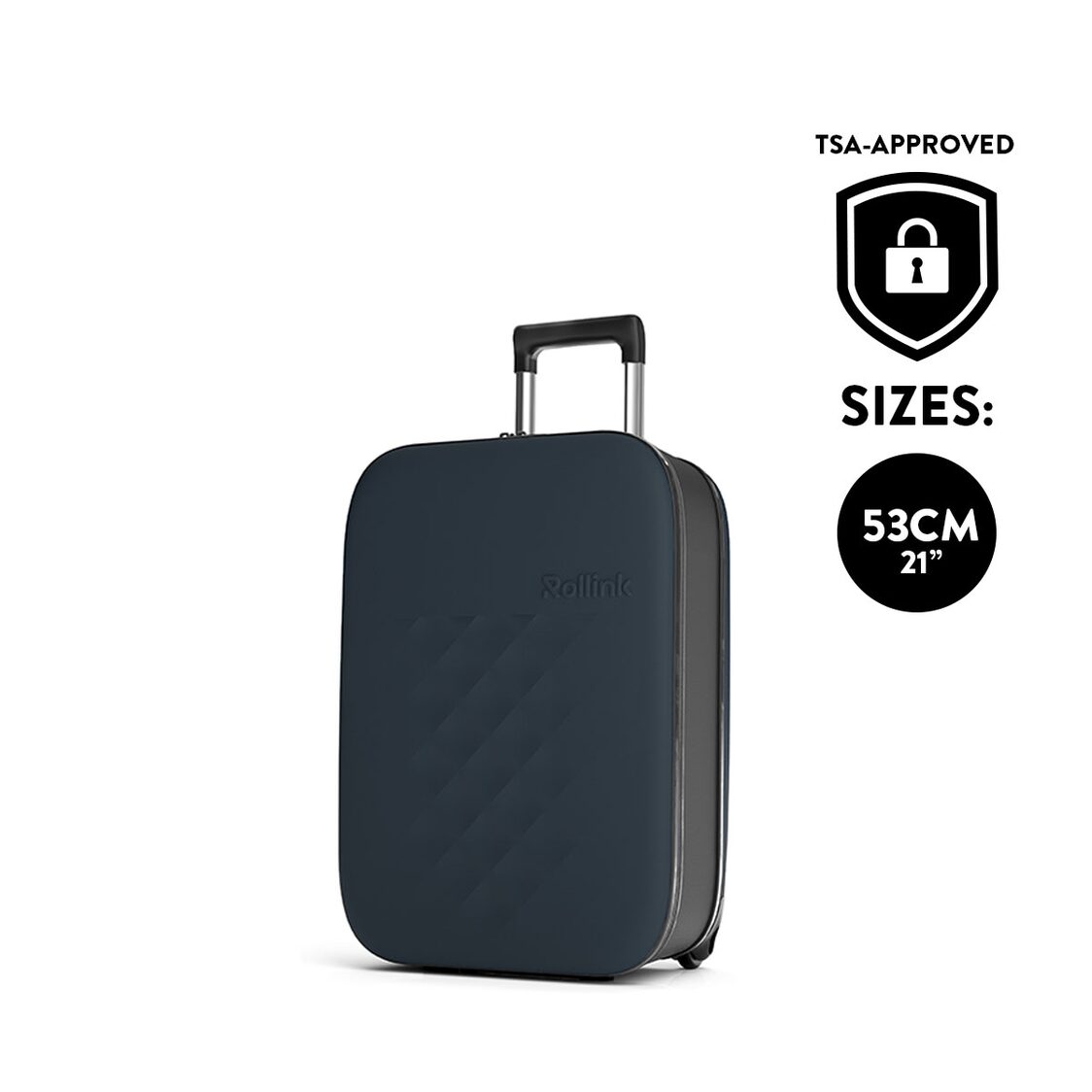 Rollink VEGA II Flex 21" Collapsible Carryon Suitcase - Blue - Metro Singapore Departmental Store - Celebrating 69 Years in SG