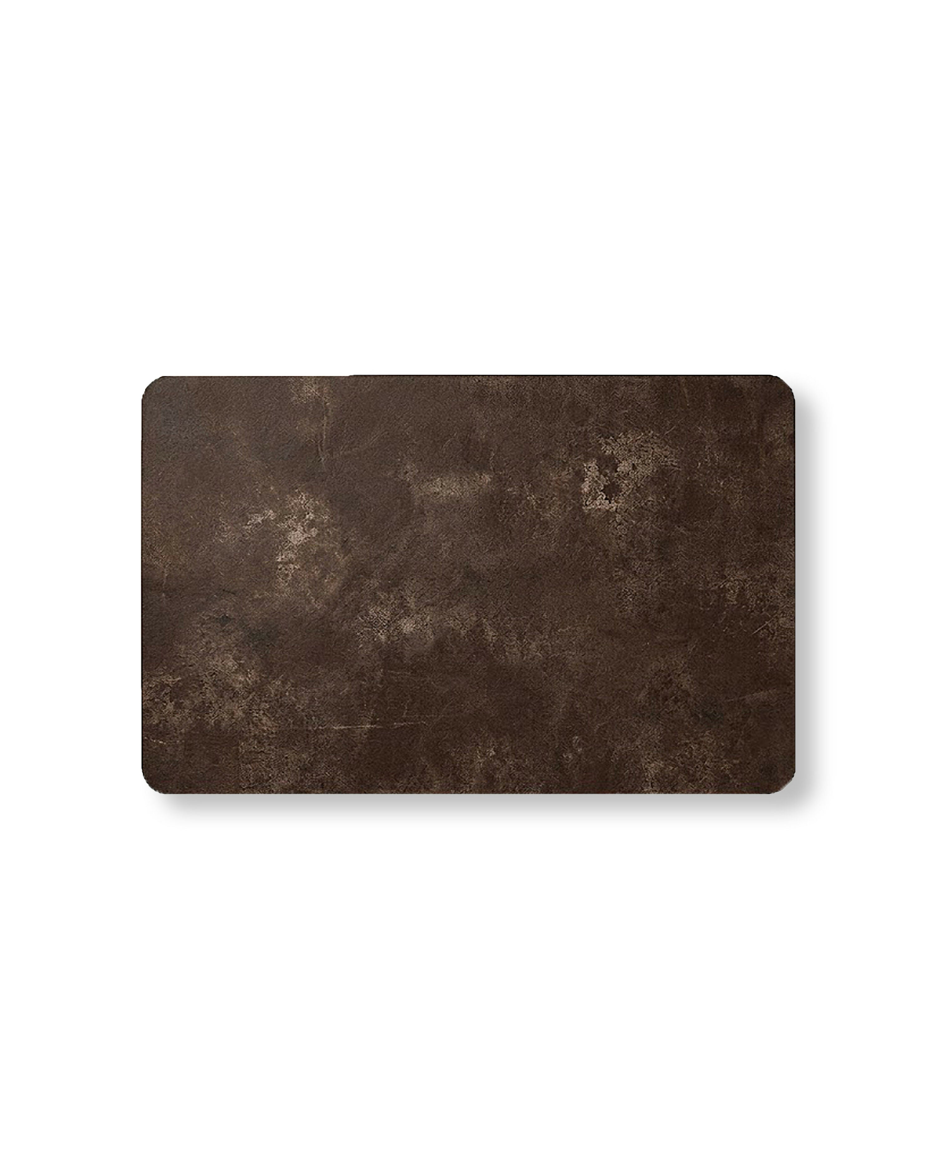 Rapee Frost Velvet Rectangular Placemat – Textured Design – 30 x 45 cm – Brown