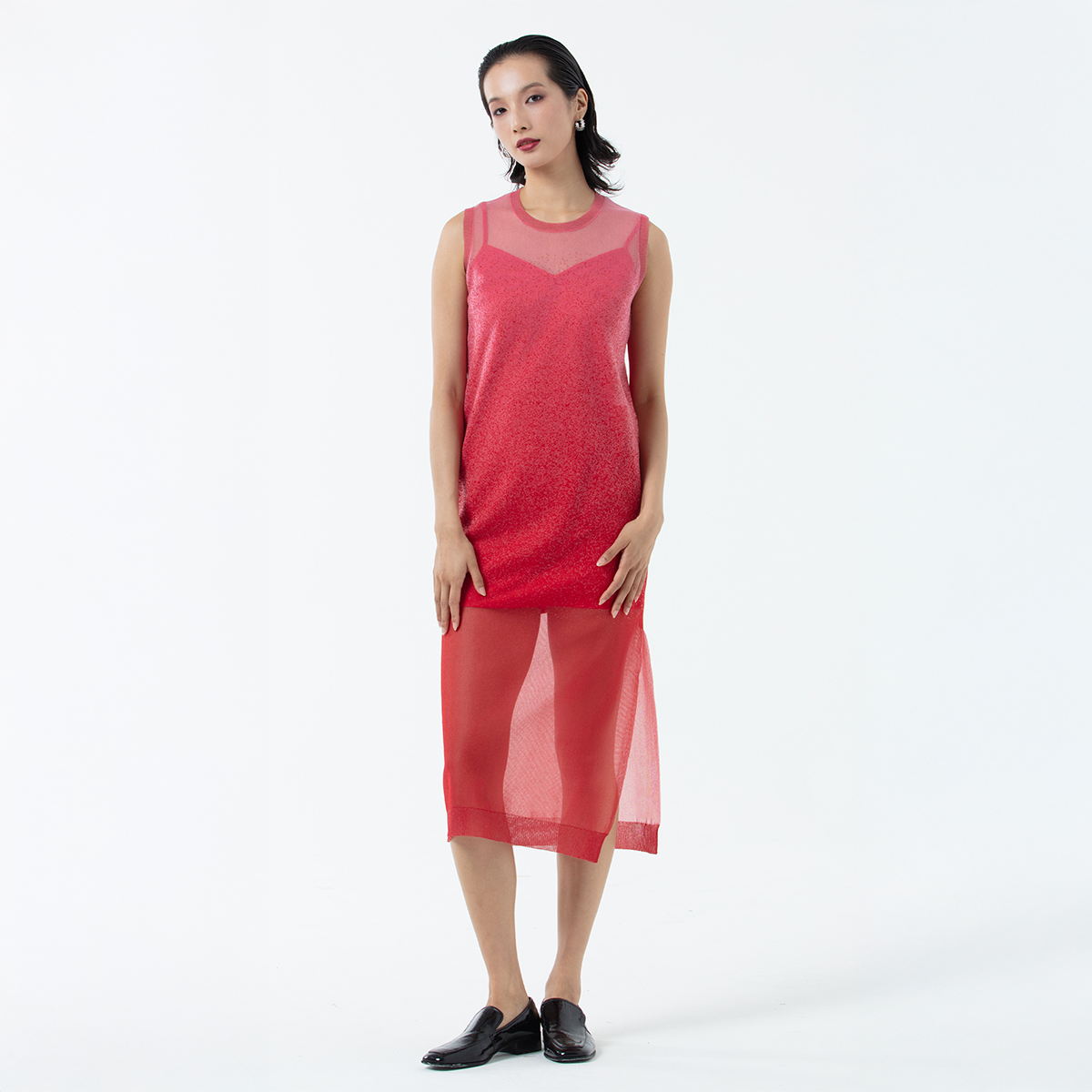 K/Woods Lucent Layer Dress With Slip