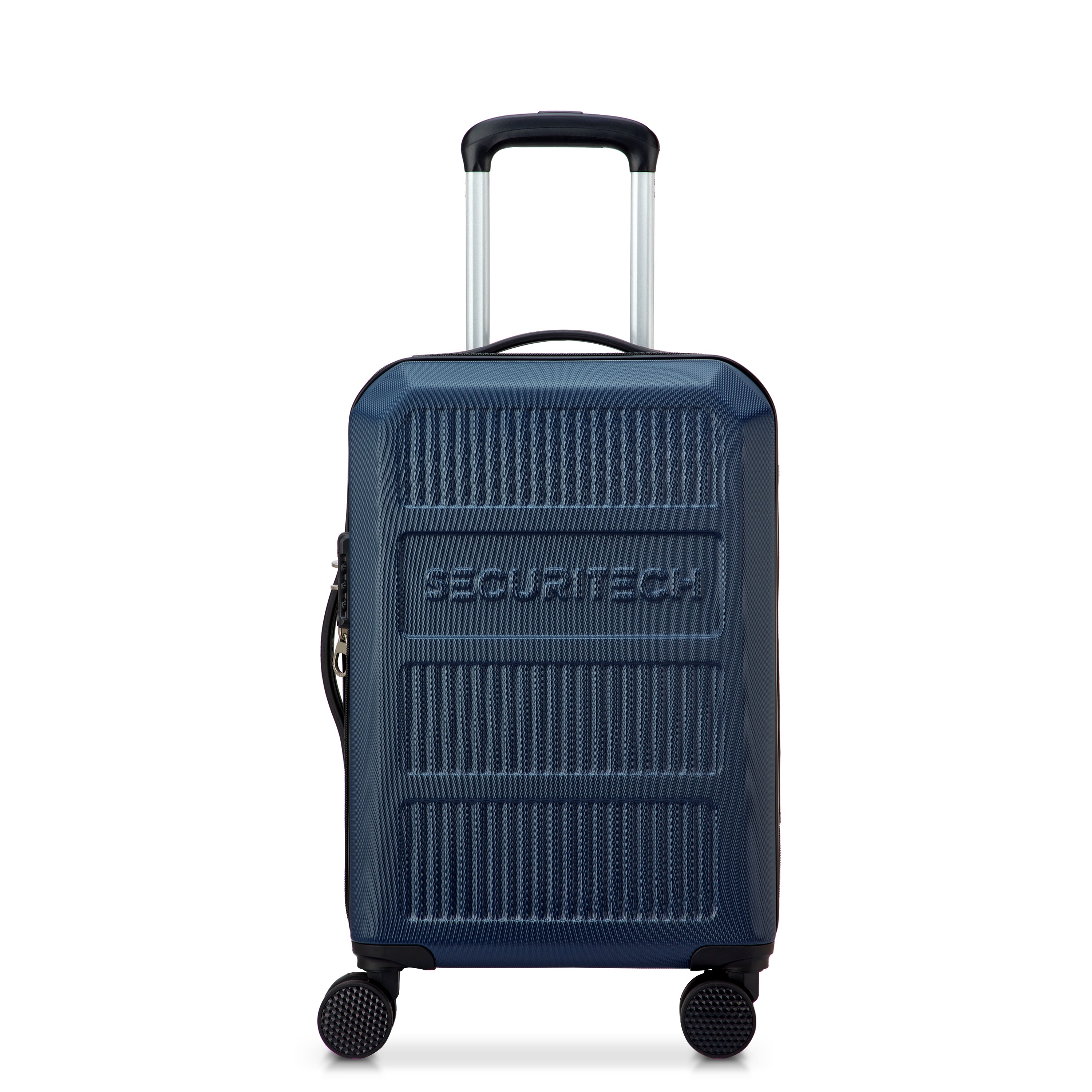 Delsey Paris Asphalt 4 Double Wheels Expandable Trolley Case with Anti-thef Zipper - Navy