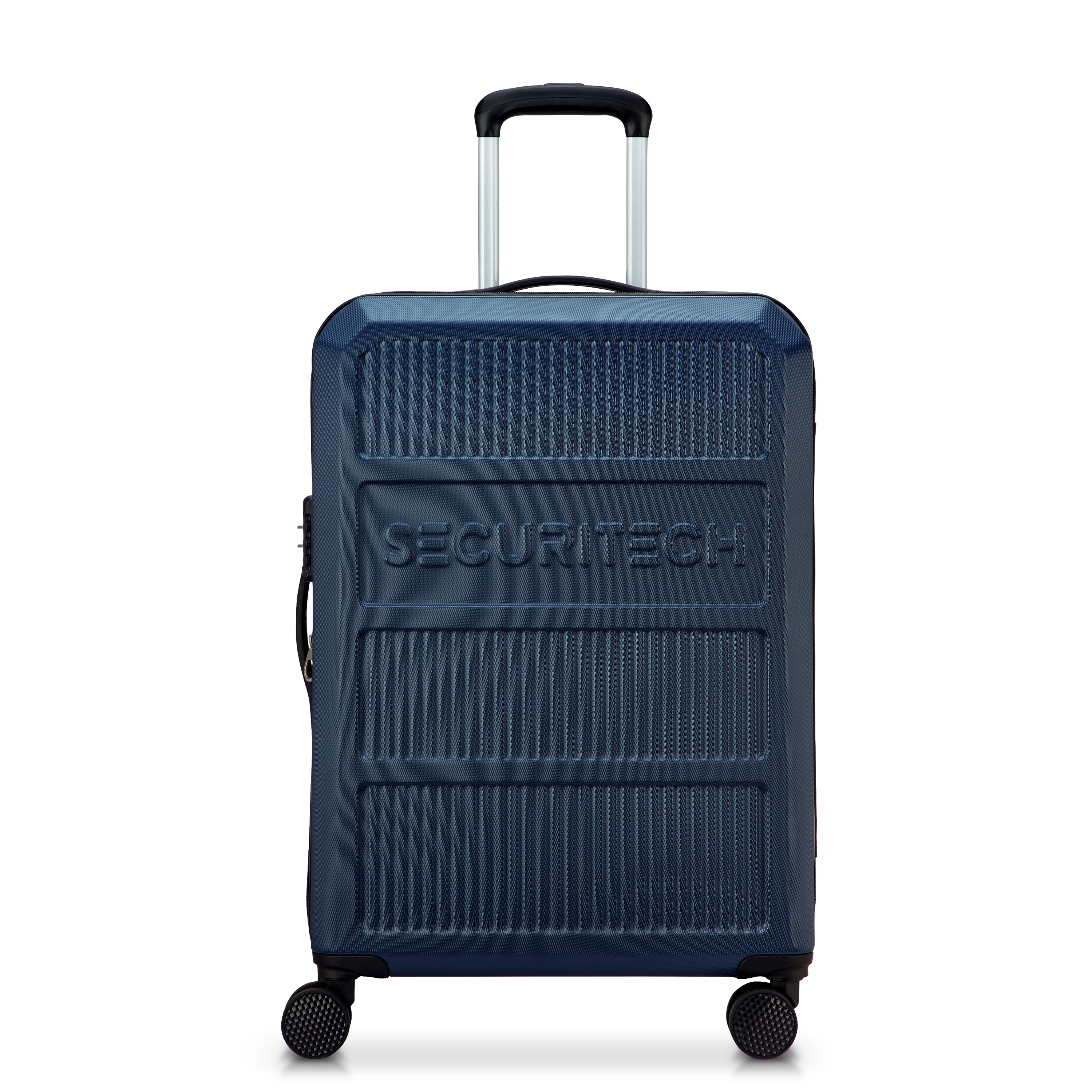 Delsey Paris Asphalt 4 Double Wheels Expandable Trolley Case with Anti-thef Zipper - Navy