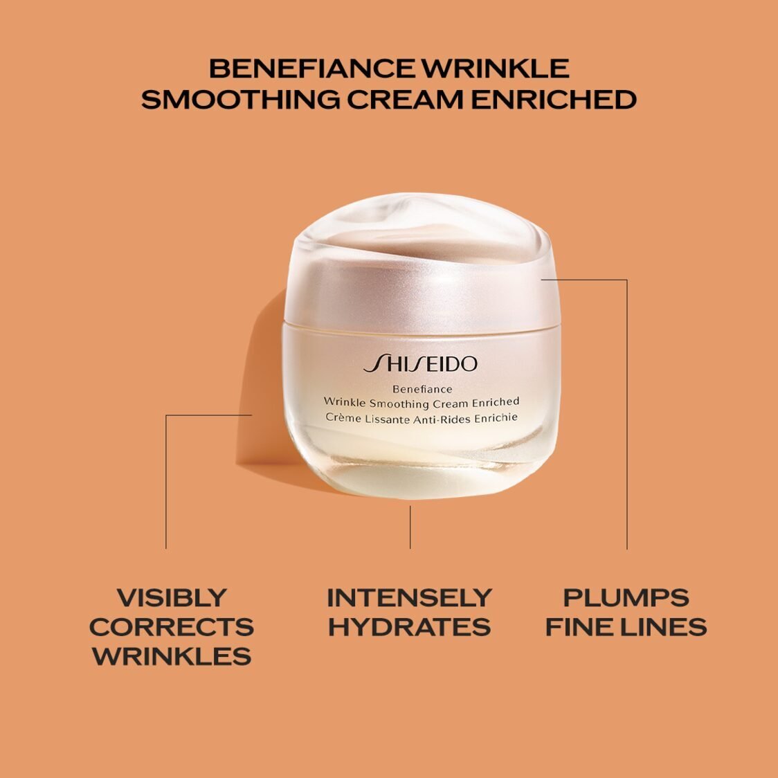 Shiseido Benefiance Wrinkle Smoothing Cream Enriched 50ml - Metro Singapore Departmental Store - Celebrating 69 Years in SG
