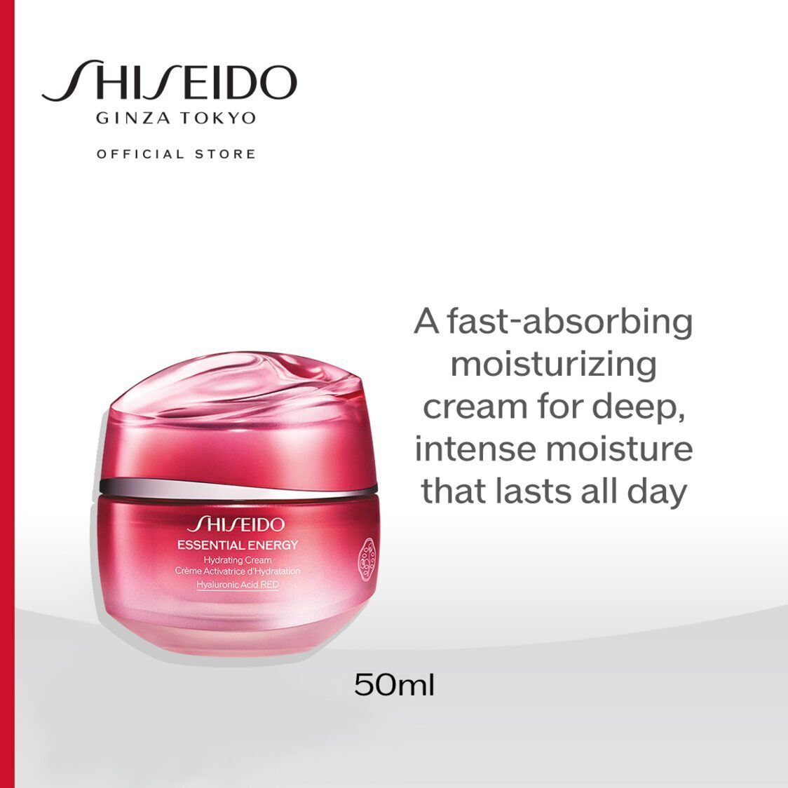 Shiseido Essential Energy Hydrating Cream 50ml - Metro Singapore Departmental Store - Celebrating 69 Years in SG