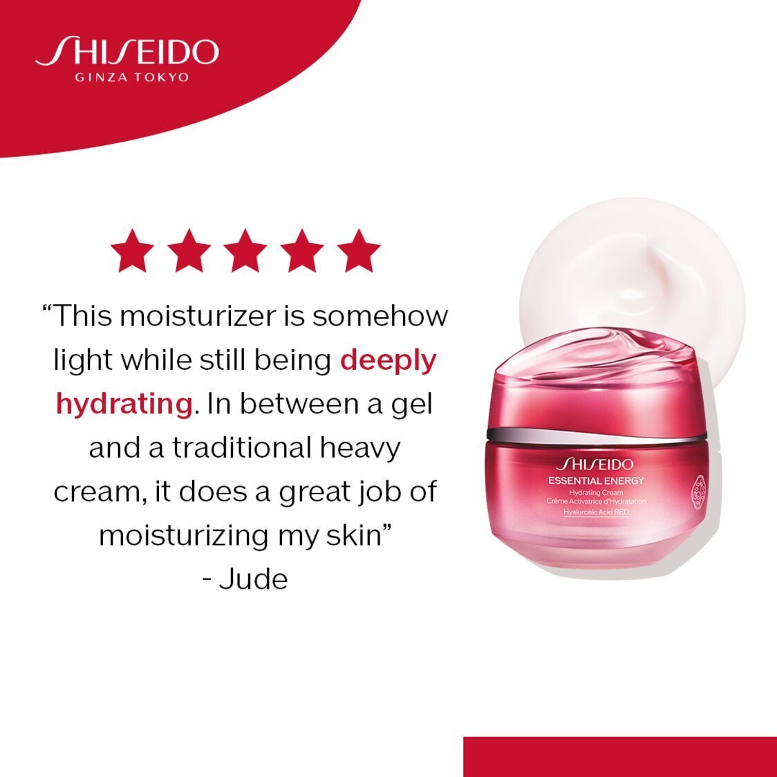 Shiseido Essential Energy Hydrating Cream 50ml - Metro Singapore Departmental Store - Celebrating 69 Years in SG