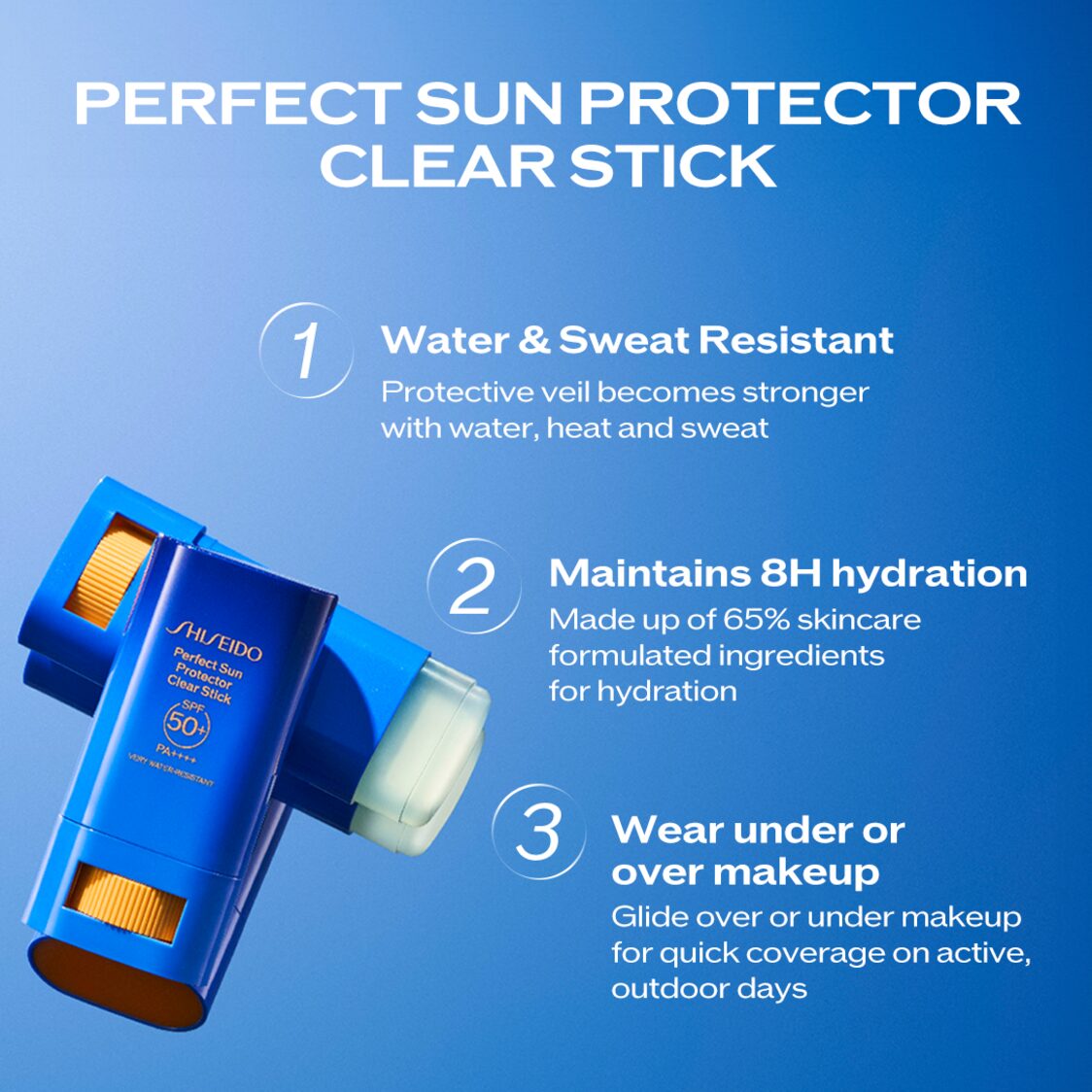 Shiseido Global SunCare Perfect Sun Protector Clear Stick - Metro Singapore Departmental Store - Celebrating 69 Years in SG