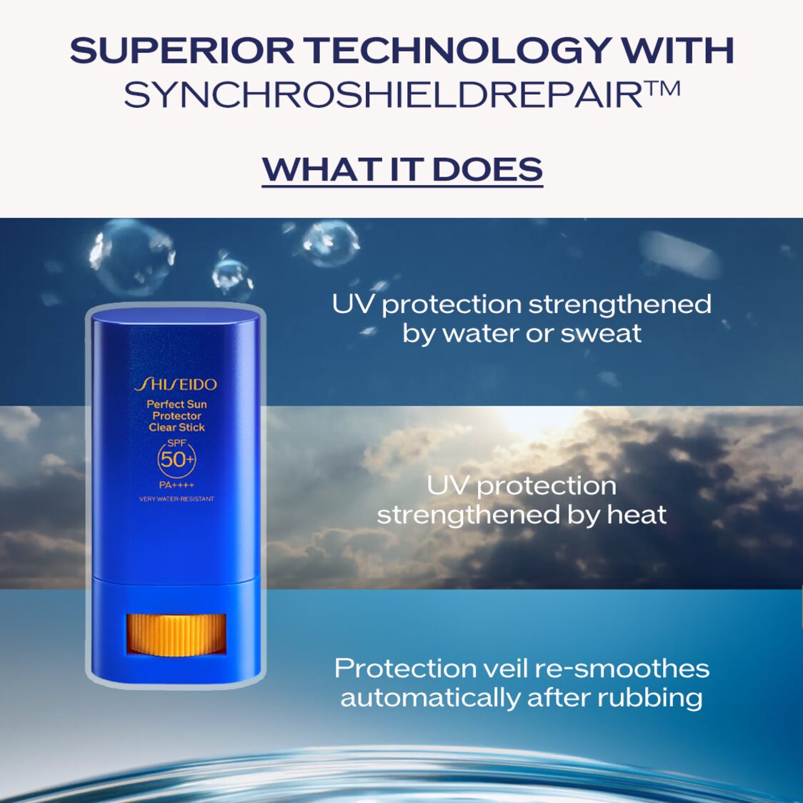 Shiseido Global SunCare Perfect Sun Protector Clear Stick - Metro Singapore Departmental Store - Celebrating 69 Years in SG