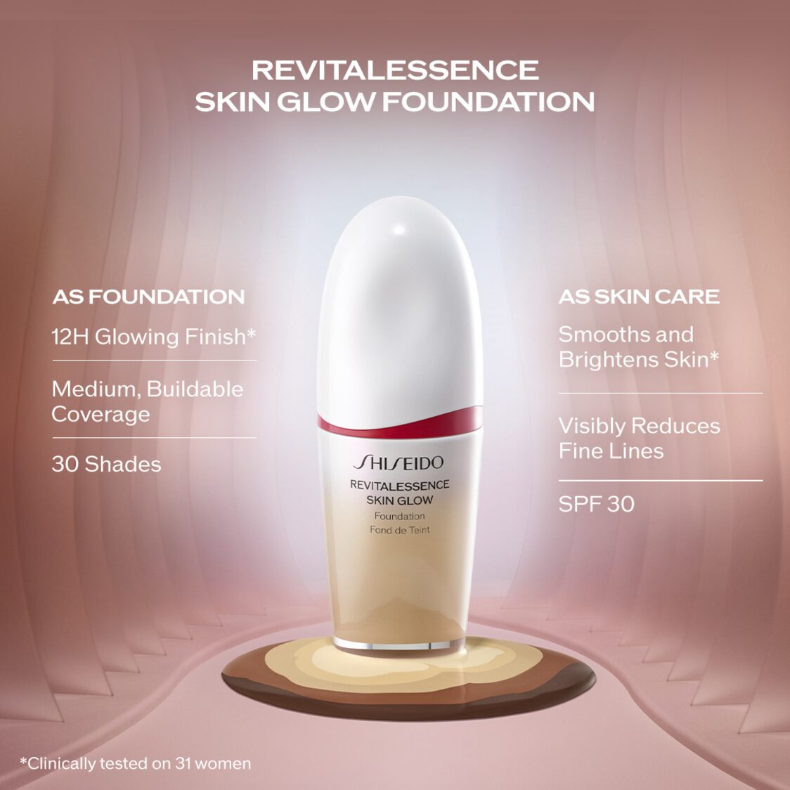 Shiseido Makeup RevitalEssence Skin Glow Foundation - Metro Singapore Departmental Store - Celebrating 69 Years in SG
