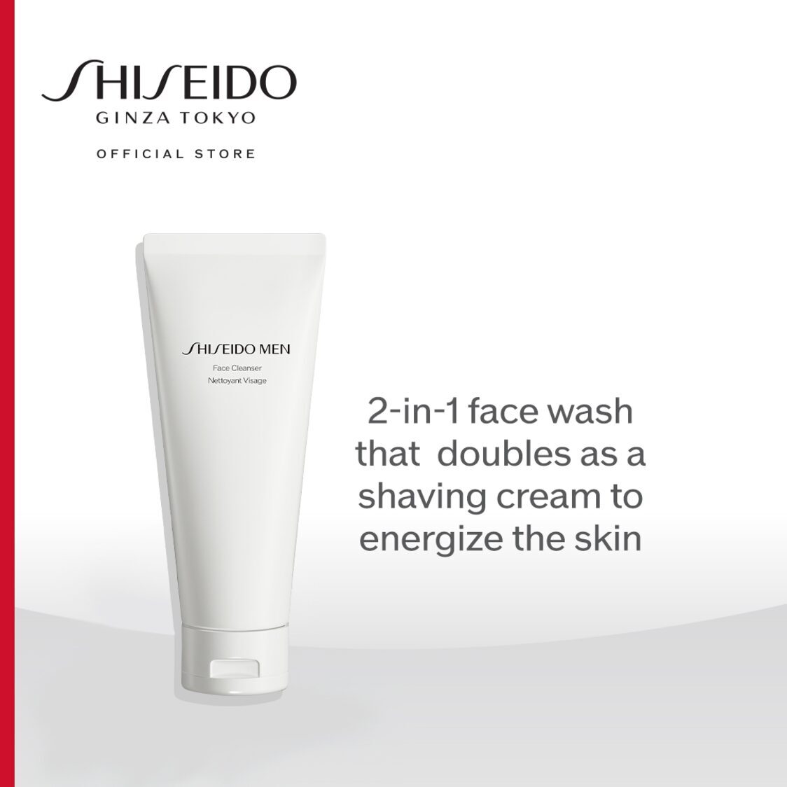 Shiseido Men Face Cleanser 125ml - Metro Singapore Departmental Store - Celebrating 69 Years in SG