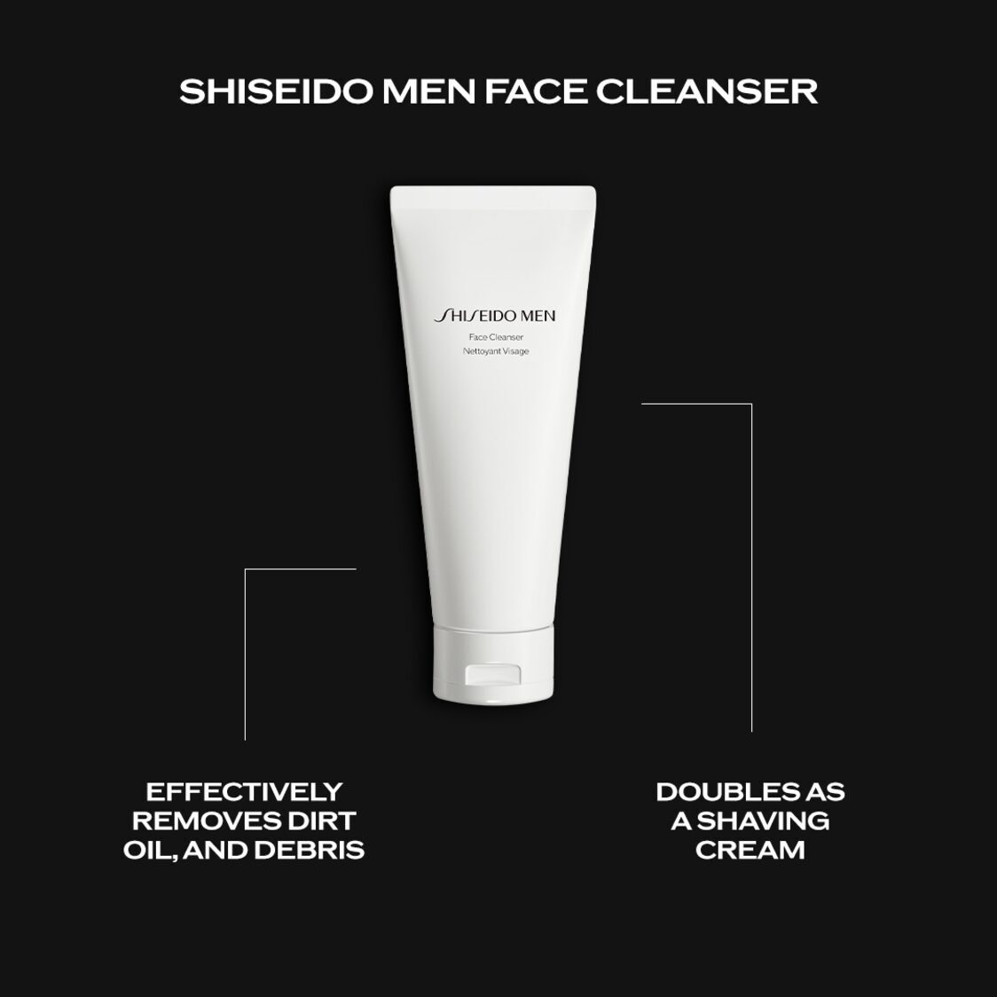 Shiseido Men Face Cleanser 125ml - Metro Singapore Departmental Store - Celebrating 69 Years in SG