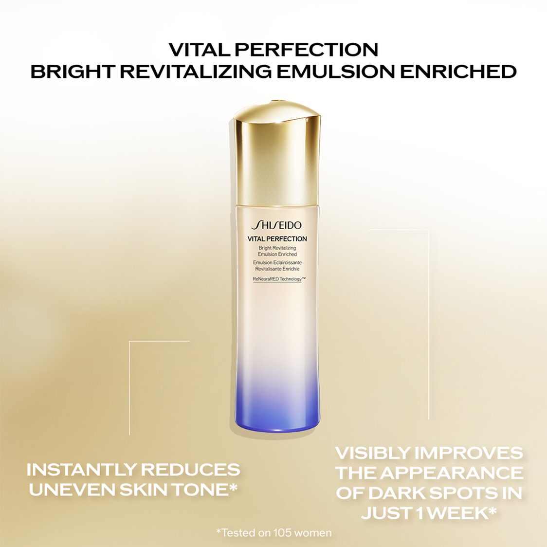 Shiseido Vital Perfection Bright Revitalizing Emulsion Enriched 100ml - Metro Singapore Departmental Store - Celebrating 69 Years in SG