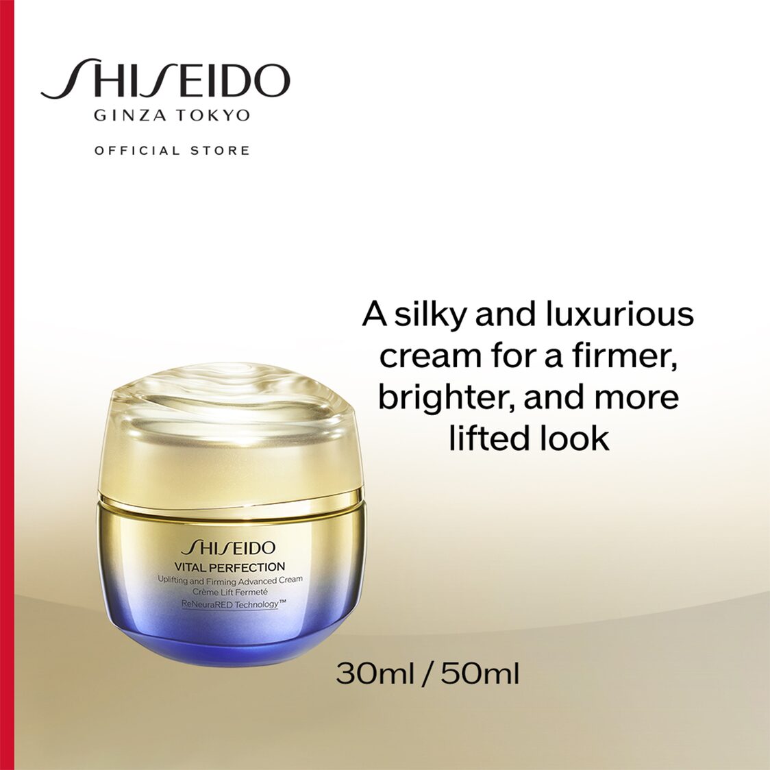 Shiseido Vital Perfection Uplifting and Firming Advanced Cream Refill 50ml - Metro Singapore Departmental Store - Celebrating 69 Years in SG