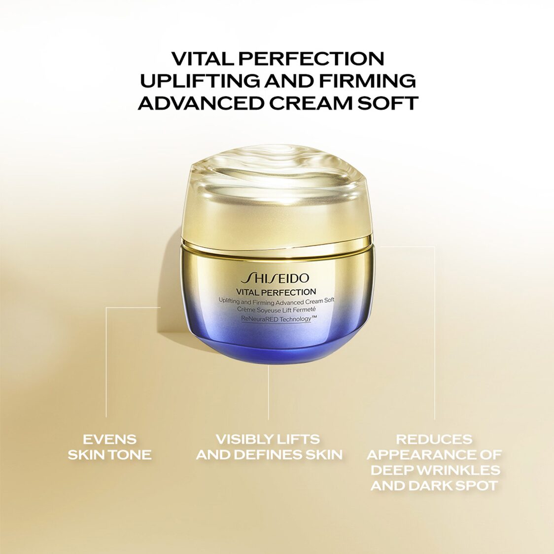 Shiseido Vital Perfection Uplifting and Firming Advanced Cream Soft 50ml Refill - Metro Singapore Departmental Store - Celebrating 69 Years in SG