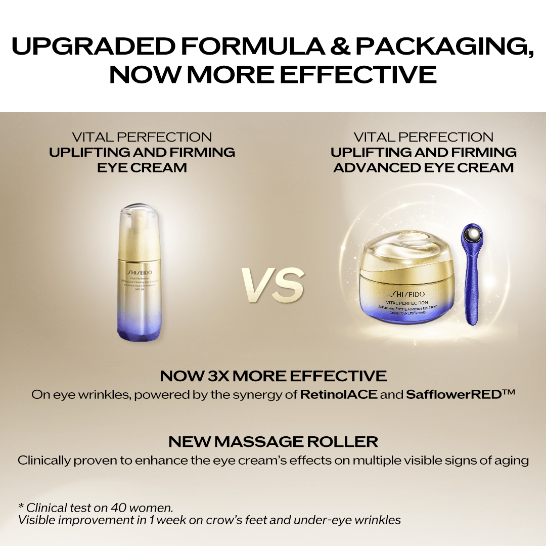 Shiseido Vital Perfection Uplifting and Firming Advanced Eye Cream - Metro Singapore Departmental Store - Celebrating 69 Years in SG