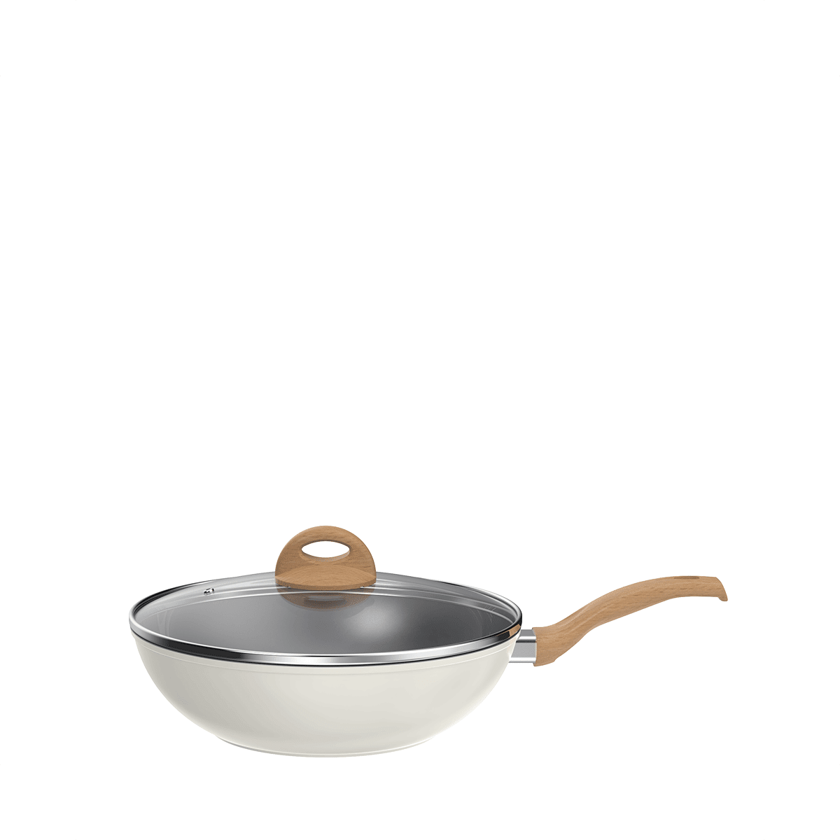 Shogun Vanilla 28cm Ceramic Wok - Metro Singapore Departmental Store - Celebrating 69 Years in SG
