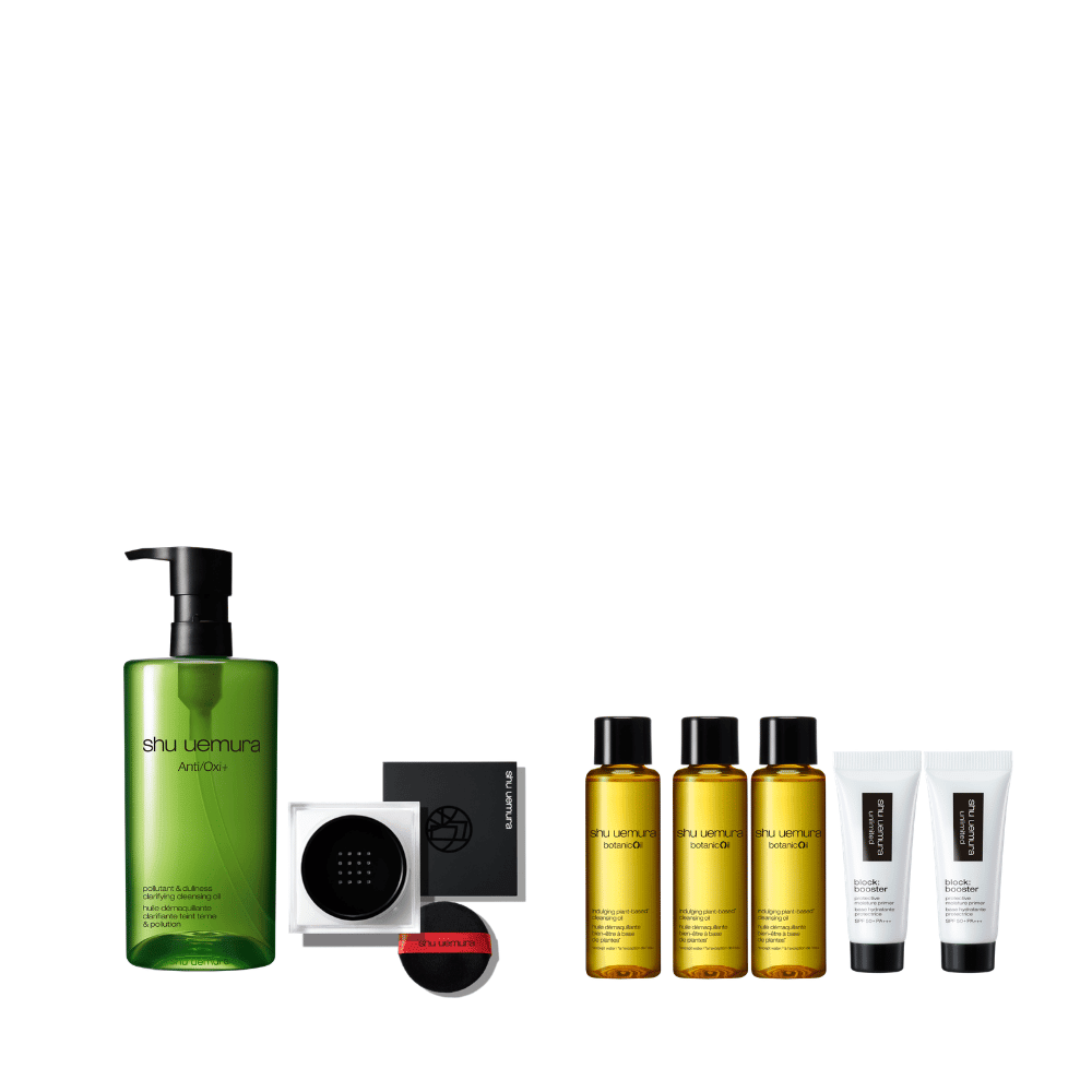 Shu Uemura Anti/Oxi+ Cleansing Oil 450ml & Mopo Loose Powder Set (worth $362) - Metro Singapore Departmental Store - Celebrating 69 Years in SG