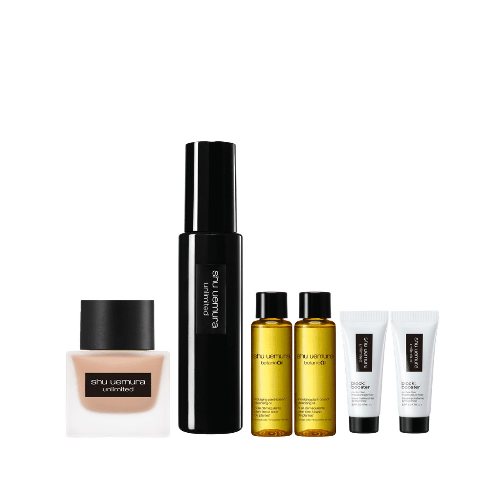 Shu Uemura Unlimited Foundation & Makeup Mist Set with 4 - pc Gift - Metro Singapore Departmental Store - Celebrating 69 Years in SG