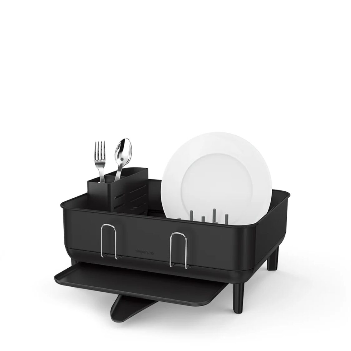 Simplehuman Compact Dishrack Matte Black KT1207 - Metro Singapore Departmental Store - Celebrating 69 Years in SG