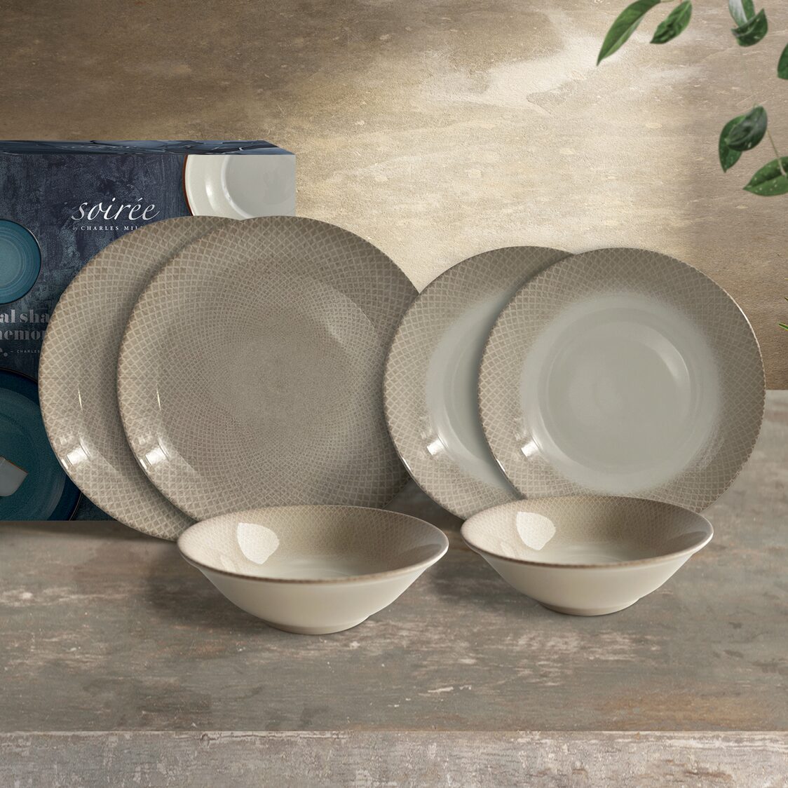 Soirée By Charles Millen 6Pc Dining Set - Arcadia - Metro Singapore Departmental Store - Celebrating 69 Years in SG