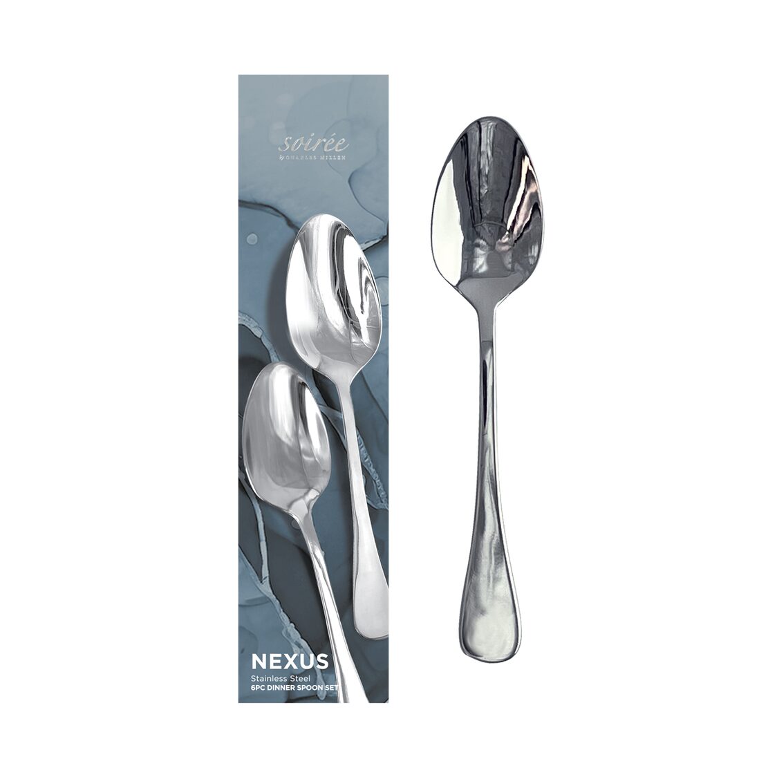 Soirée By Charles Millen Nexus 6Pc Dinner Spoon - Metro Singapore Departmental Store - Celebrating 69 Years in SG