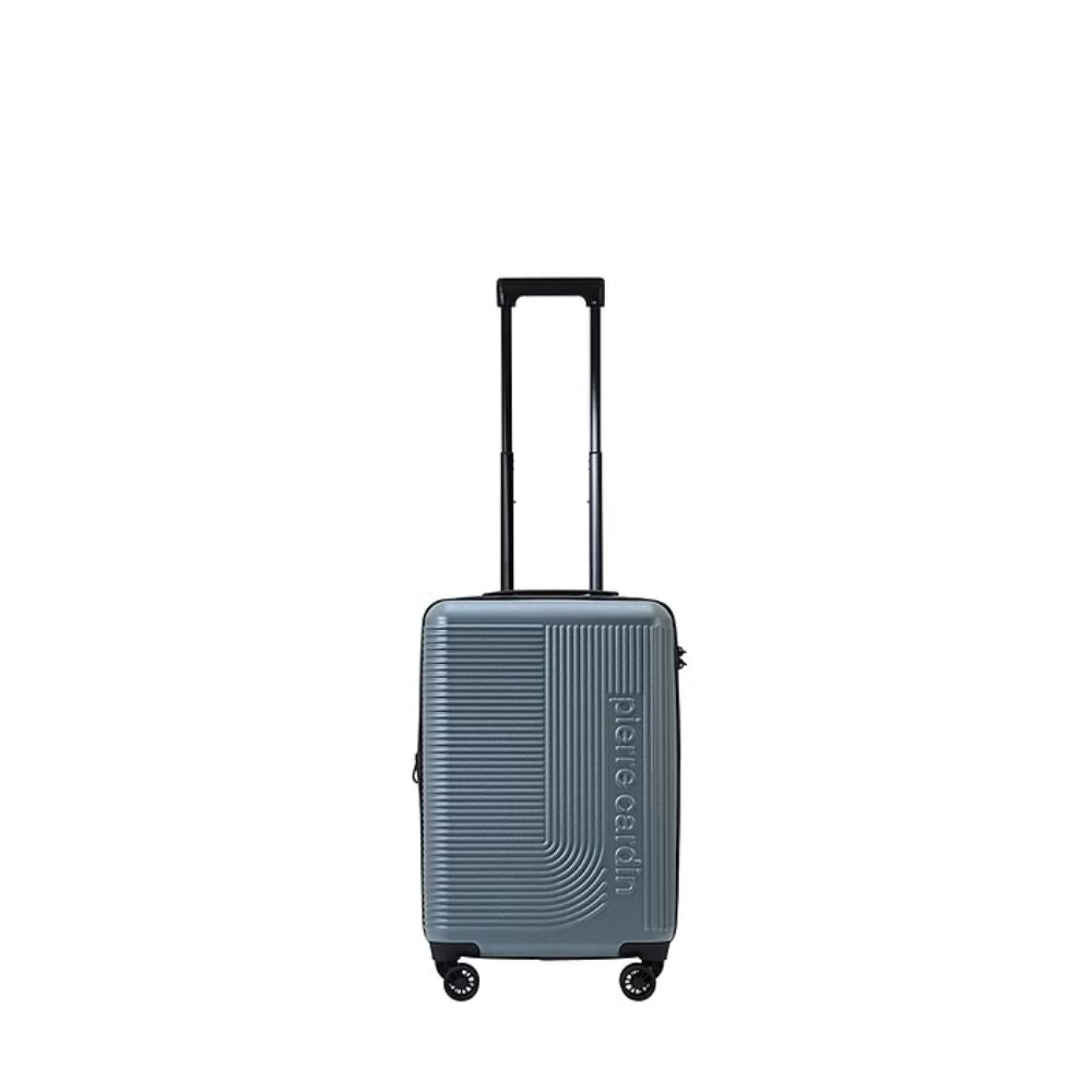 Pierre Cardin Polycarbonate 4 Double Wheels Expandable Trolley Case with TSA Lock and Anti-theft Zipper - Blue