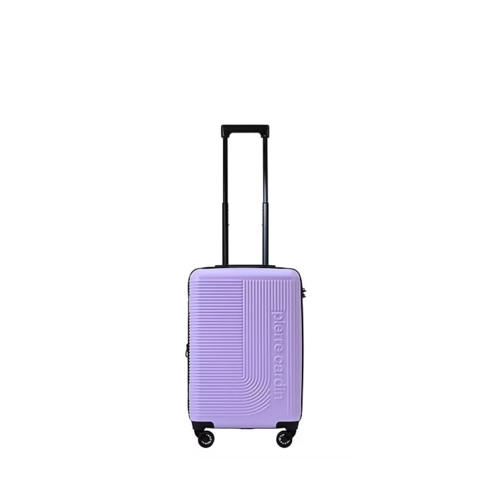 Pierre Cardin Polycarbonate 4 Double Wheels Expandable Trolley Case with TSA Lock and Anti-theft Zipper - Lavender