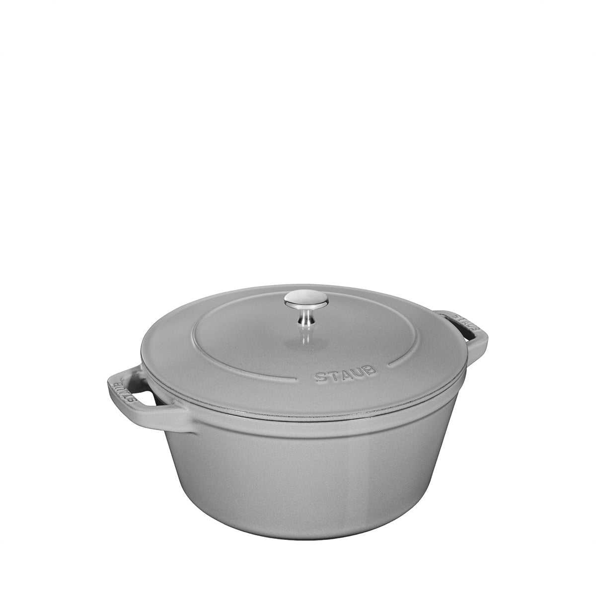 Staub Round Stackable 26cm - Graphite Grey (145092618B) - Metro Singapore Departmental Store - Celebrating 69 Years in SG