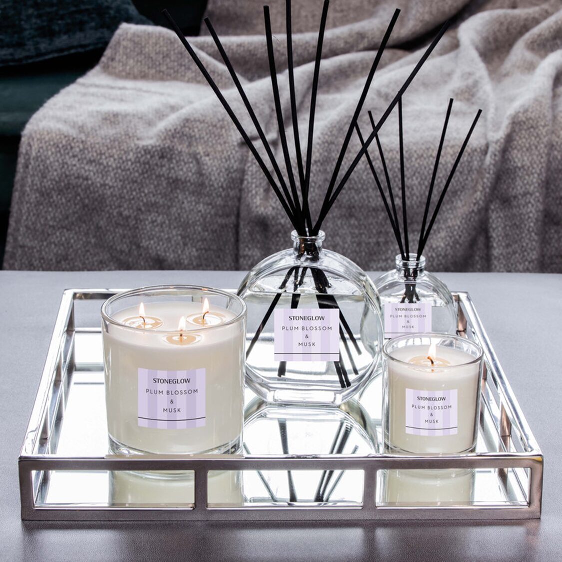Stoneglow Plum Blossom & Musk Diffuser 120ml - Metro Singapore Departmental Store - Celebrating 69 Years in SG