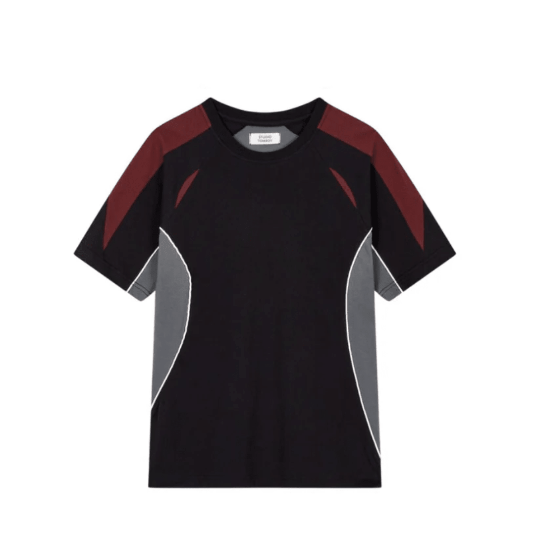 Studio Tomboy Sporty Short Sleeve T-Shirt - Black - Metro Singapore Departmental Store - Celebrating 69 Years in SG