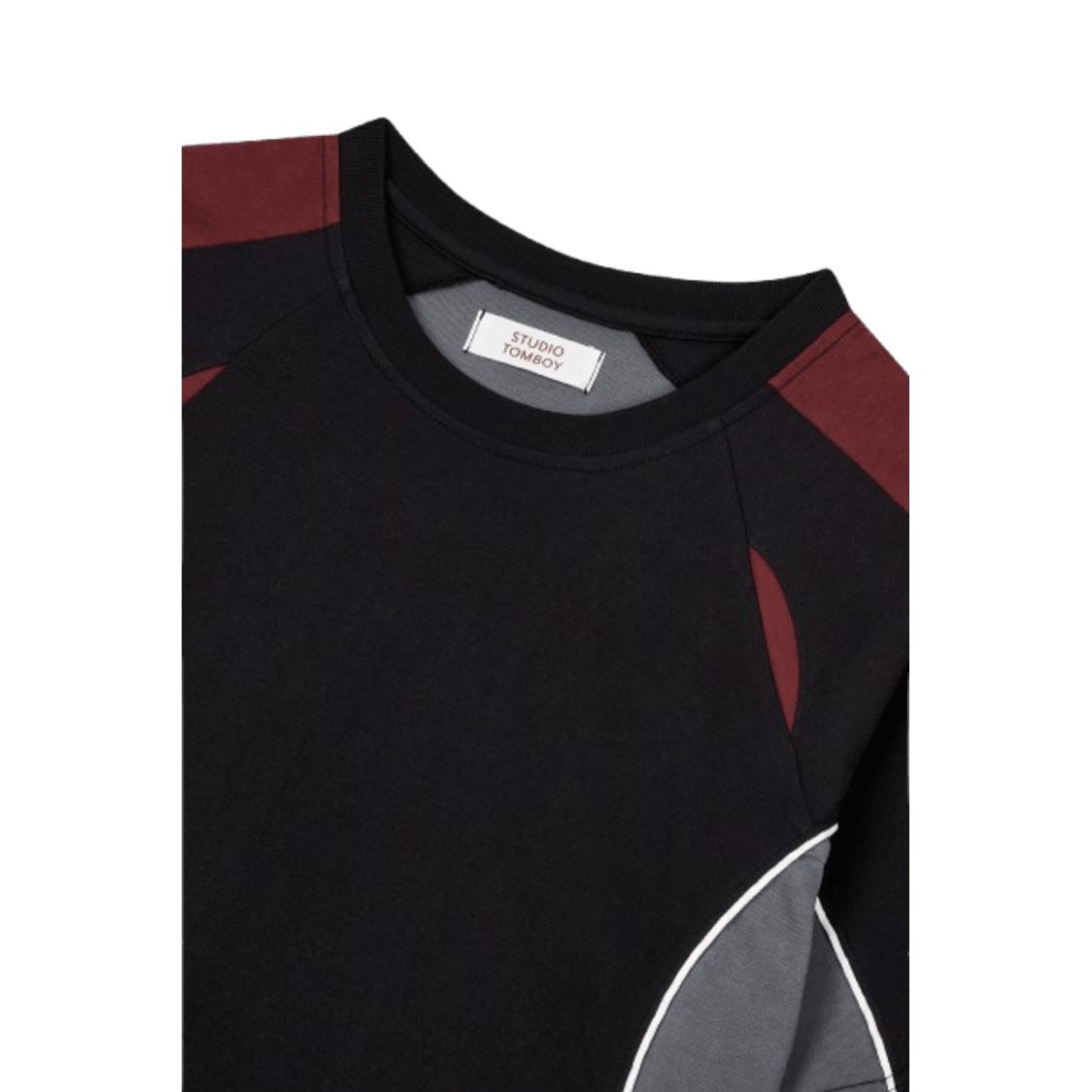 Studio Tomboy Sporty Short Sleeve T-Shirt - Black - Metro Singapore Departmental Store - Celebrating 69 Years in SG