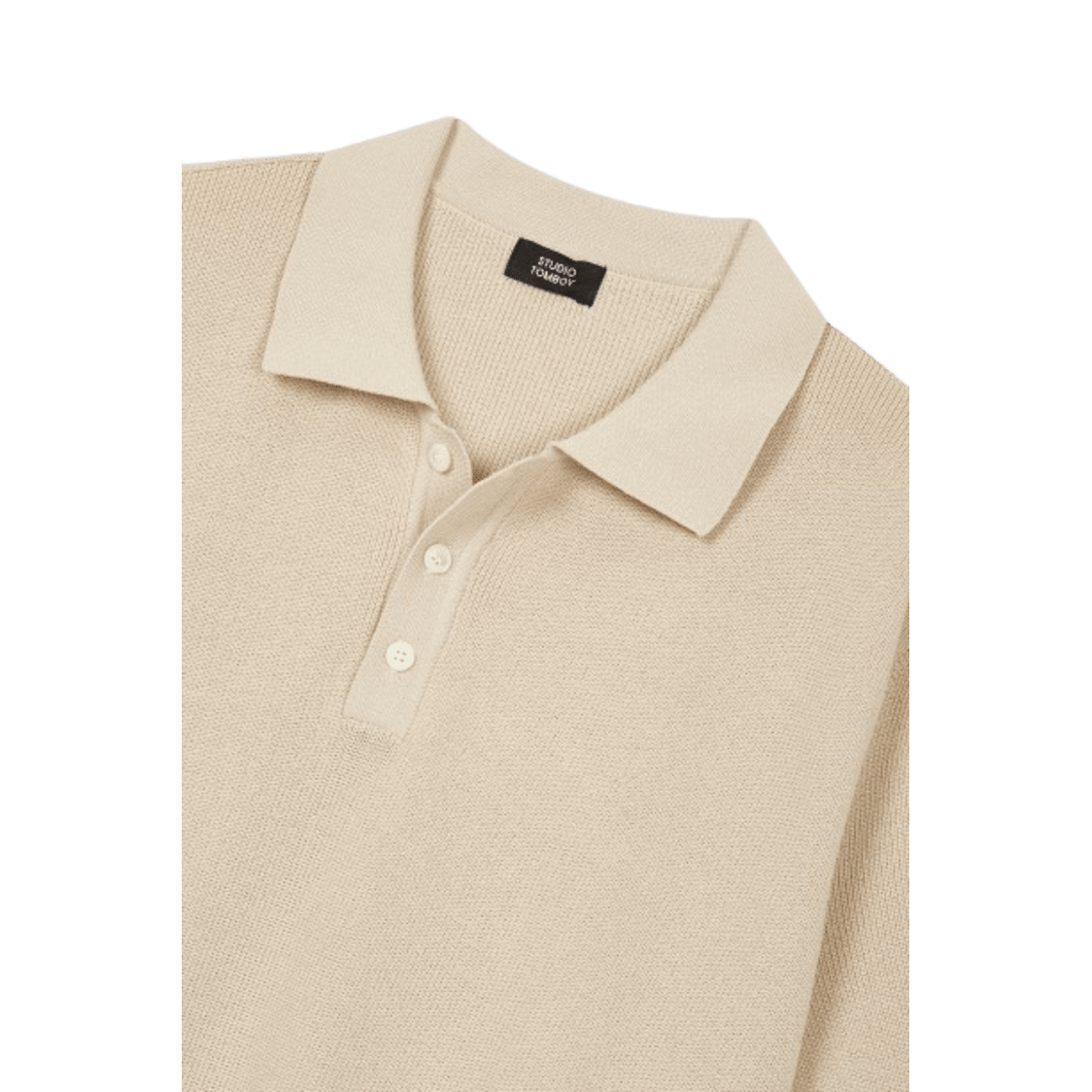 Studio Tomboy Tomboy Loose Fit Collar Knit - Light Beige - Metro Singapore Departmental Store - Celebrating 69 Years in SG