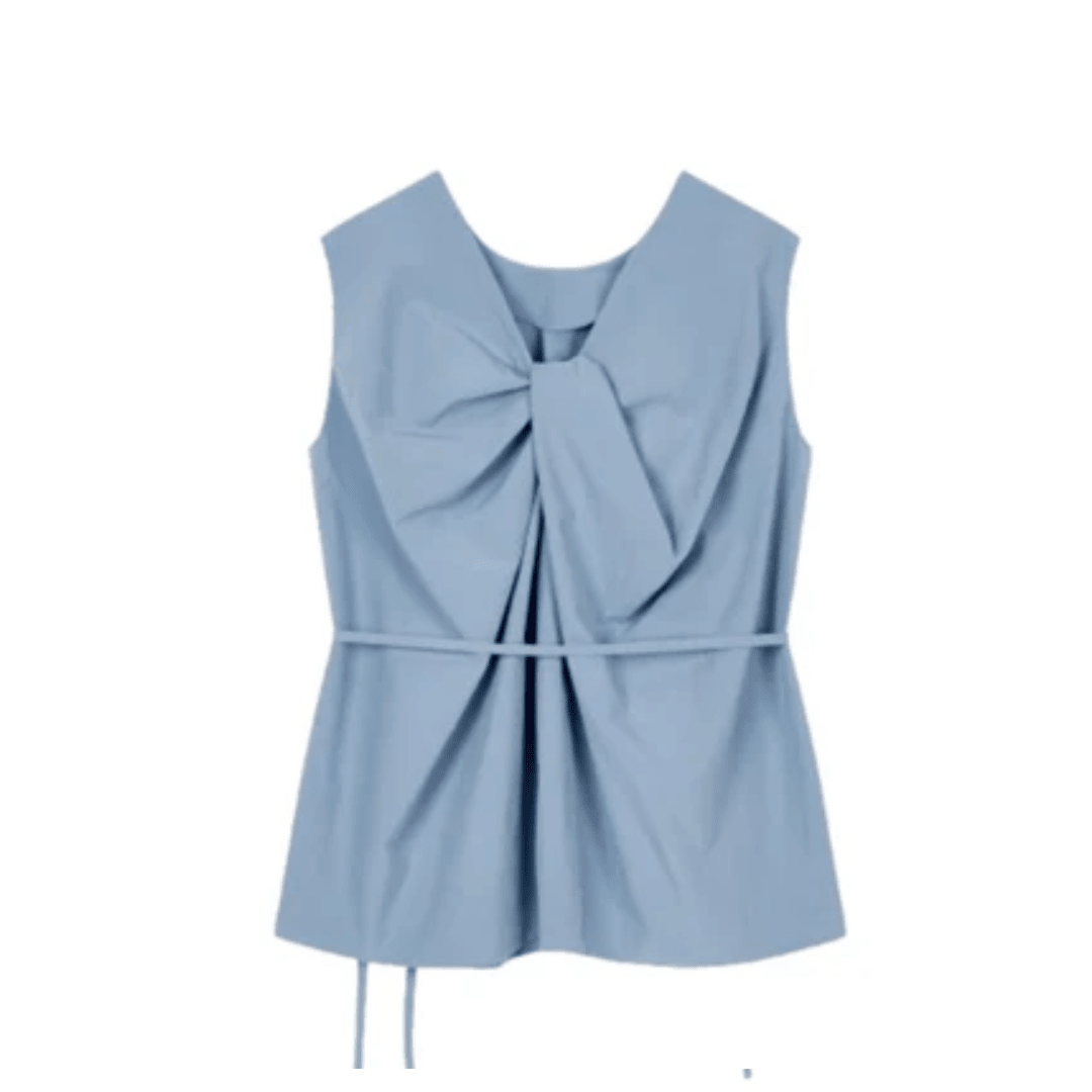 Studio Tomboy Twisted Blouse - Dark Blue - Metro Singapore Departmental Store - Celebrating 69 Years in SG