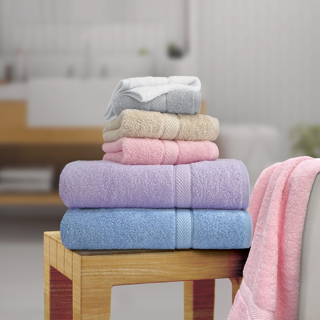 Suzanne Sobelle Garland Face Towel - Metro Singapore Departmental Store - Celebrating 69 Years in SG