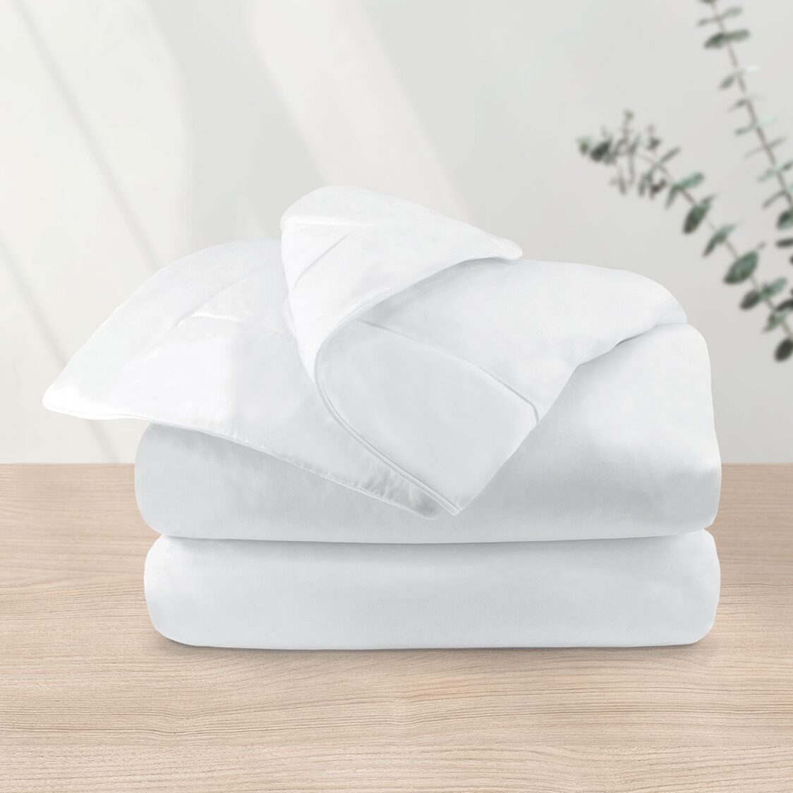Suzanne Sobelle Symphony Collection S01 Double Comforter Tulip White - Metro Singapore Departmental Store - Celebrating 69 Years in SG