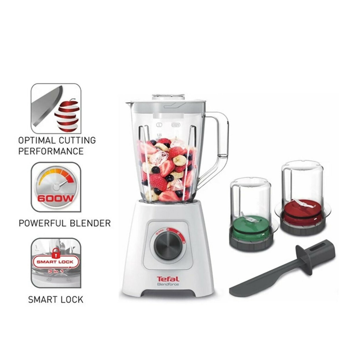 Tefal 600W Blender Blendforce With Grinder, Chopper & Spatula (BL4291) - Metro Singapore Departmental Store - Celebrating 69 Years in SG