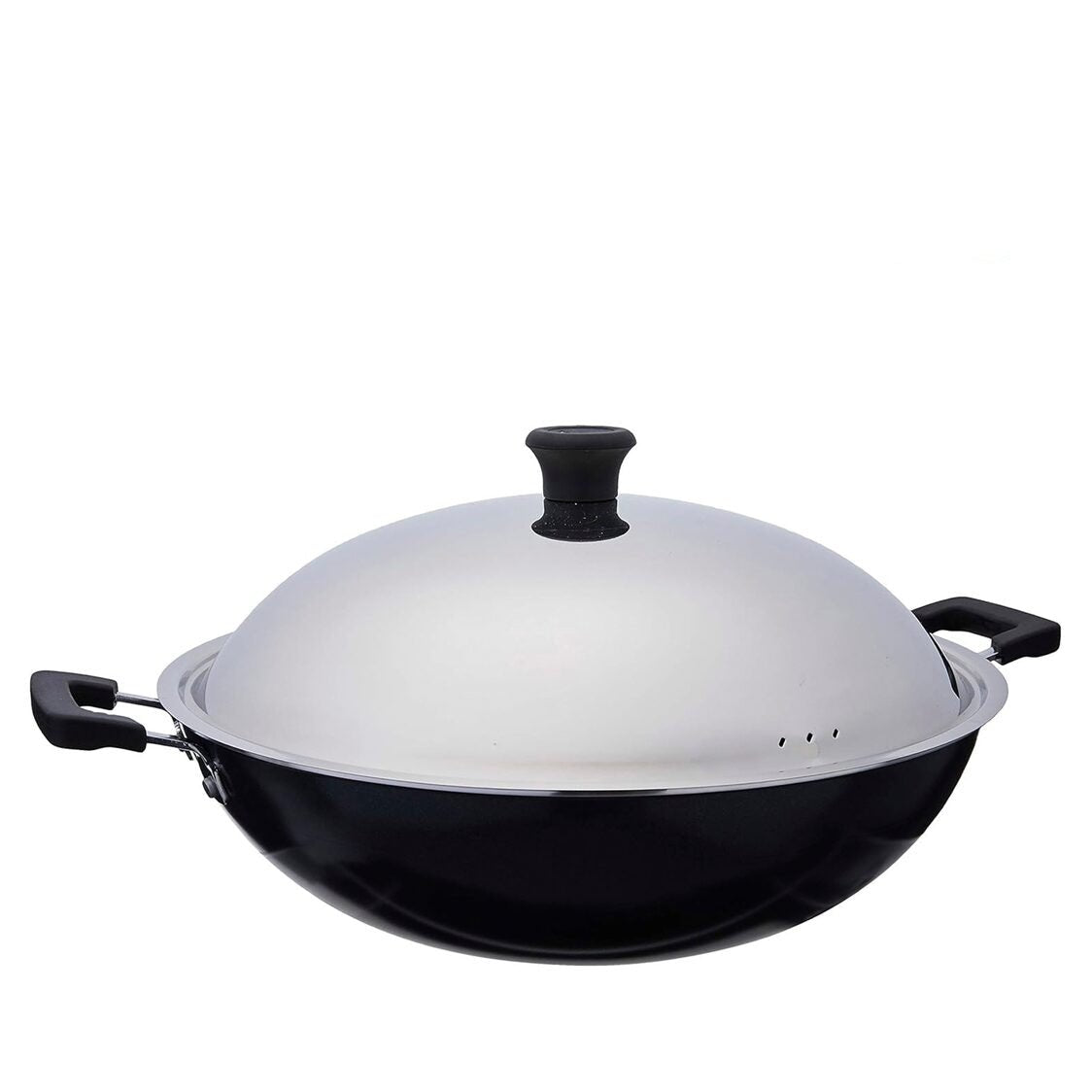 Tefal Asian Chinese Wok with Stainless Steel Lid (C52897) - Metro Singapore Departmental Store - Celebrating 69 Years in SG
