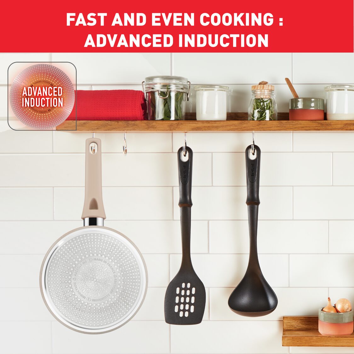 Tefal Delight Induction Sauce Pan 16cm - No Lid G29328 - Metro Singapore Departmental Store - Celebrating 69 Years in SG
