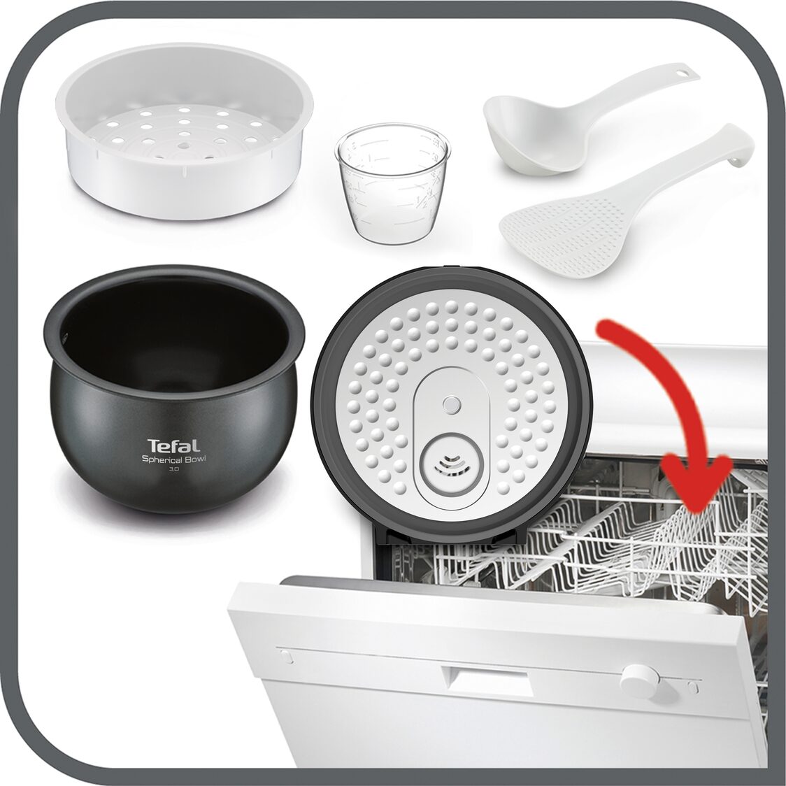 Tefal Delirice Pro Induction Rice Cooker 1.5L RK808A - Metro Singapore Departmental Store - Celebrating 69 Years in SG
