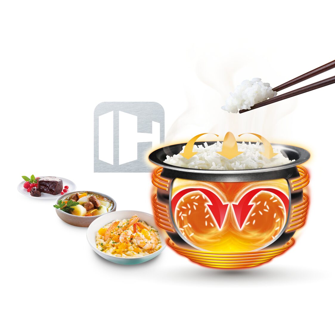 Tefal Delirice Pro Induction Rice Cooker 1.5L RK808A - Metro Singapore Departmental Store - Celebrating 69 Years in SG