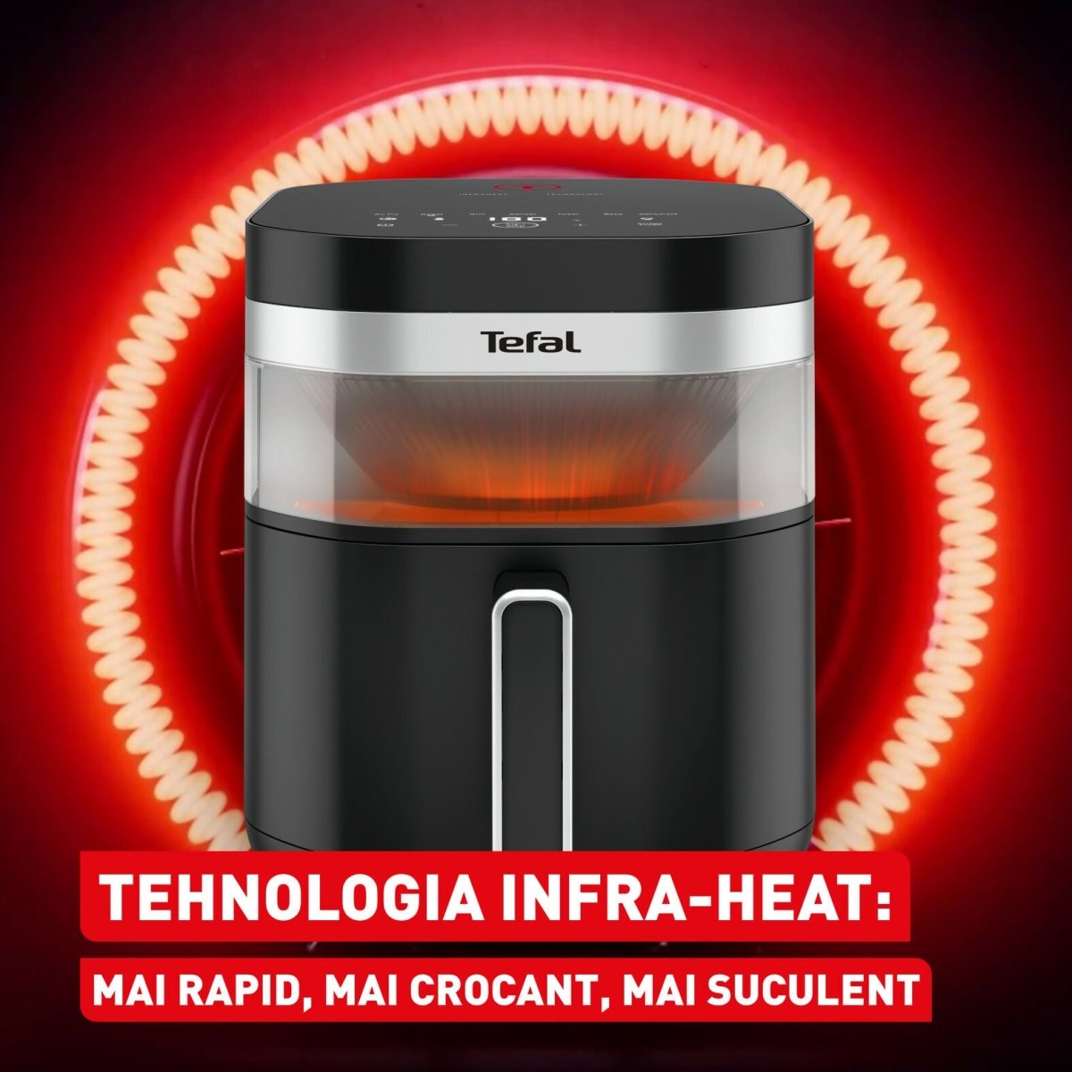 Tefal Easy Fry Far Infrared Dual Heat 7L Air Fryer (EY8328 ) - Metro Singapore Departmental Store - Celebrating 69 Years in SG