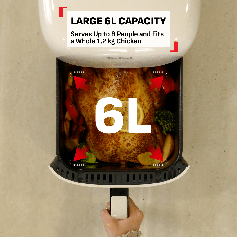 Tefal Easy Fry Far Infrared Lite 6L Air Fryer (EY820A) - Metro Singapore Departmental Store - Celebrating 69 Years in SG