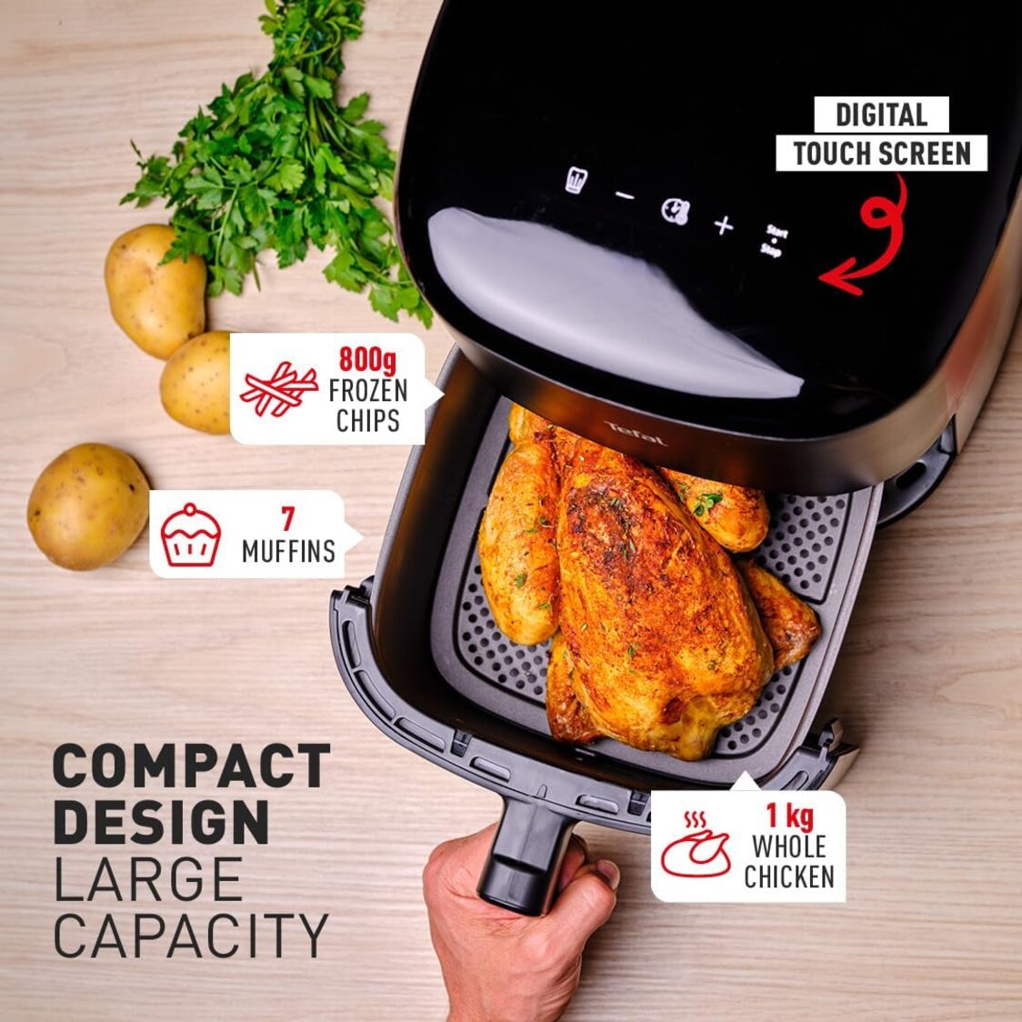 Tefal Easy Fry Max Digital Air Fryer 5L EY2458 - Metro Singapore Departmental Store - Celebrating 69 Years in SG