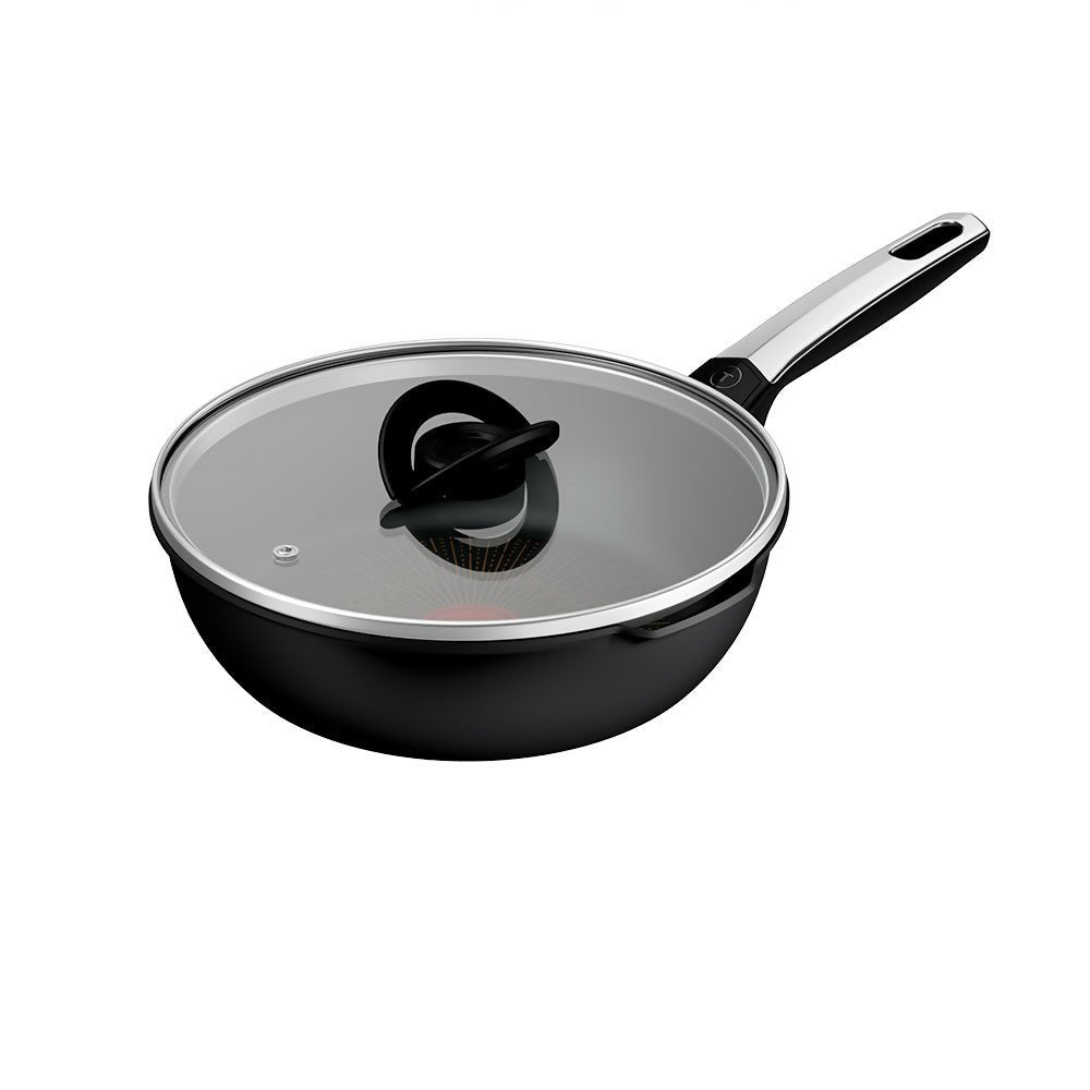 Tefal Excellence Fusion IH Deep Fry Pan 24cm With Cover (G33884) - Metro Singapore Departmental Store - Celebrating 69 Years in SG