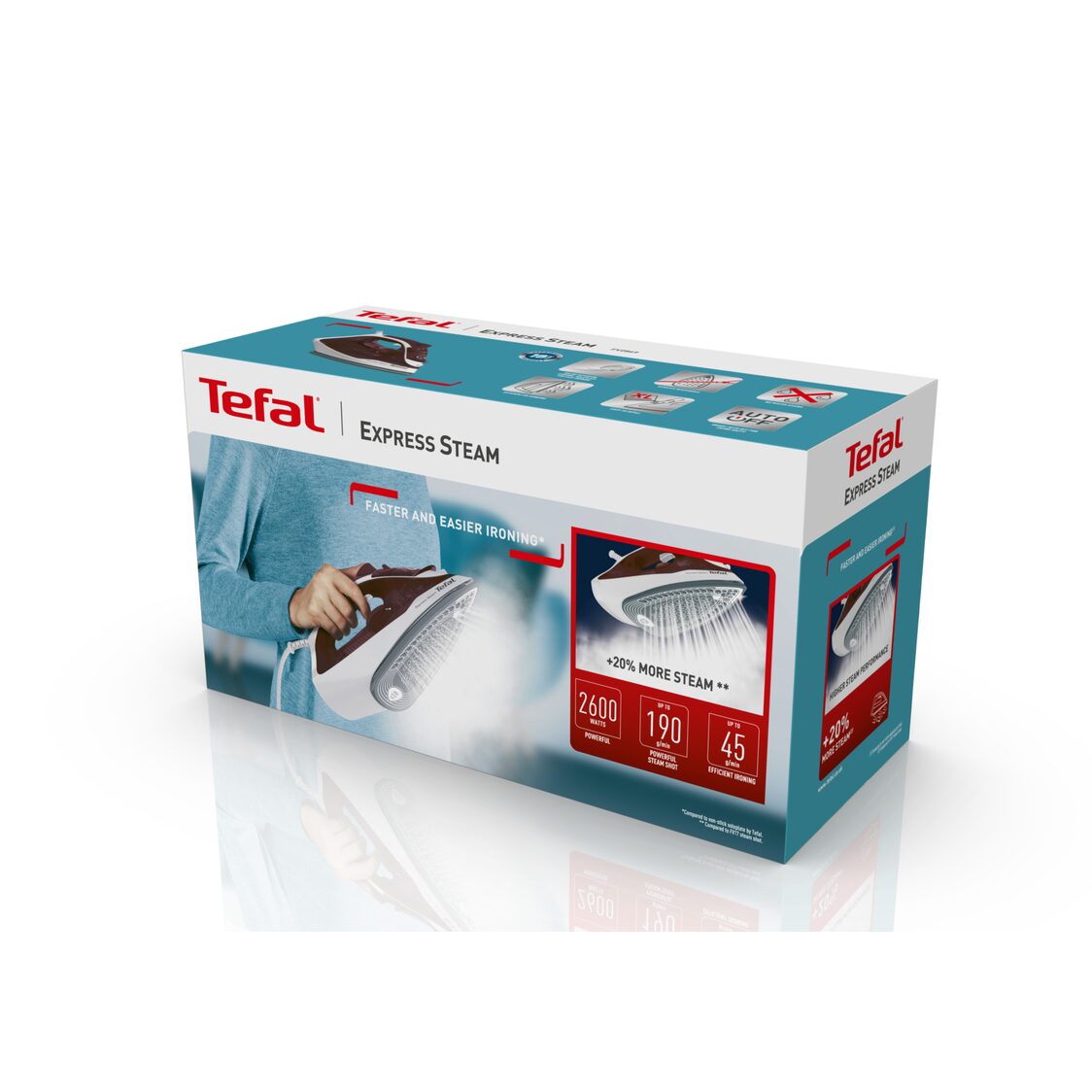 Tefal Express Steam Ceramic Soleplate Iron 2600W FV2869 - Metro Singapore Departmental Store - Celebrating 69 Years in SG