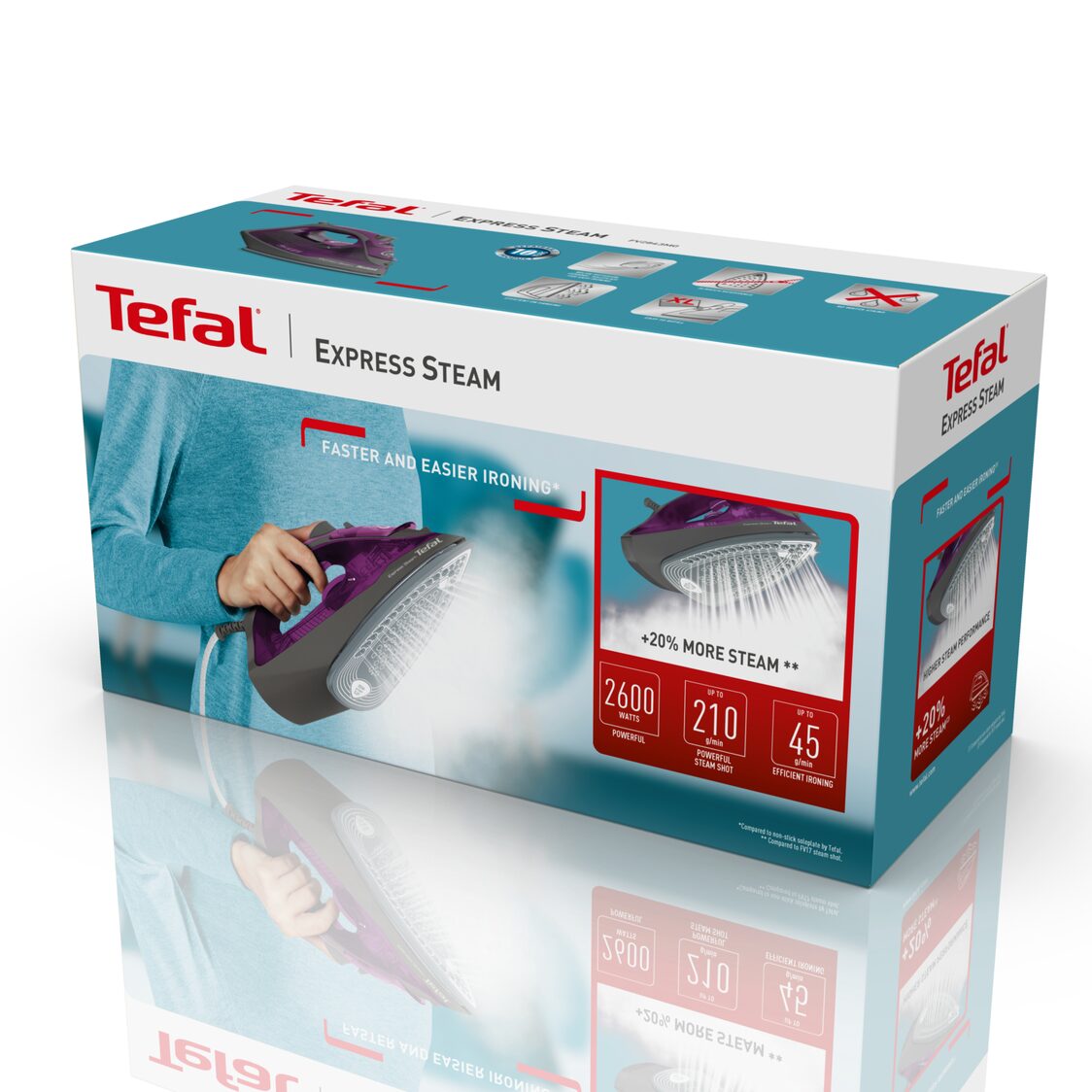Tefal Express Steam Iron 2600W FV2843 - Metro Singapore Departmental Store - Celebrating 69 Years in SG