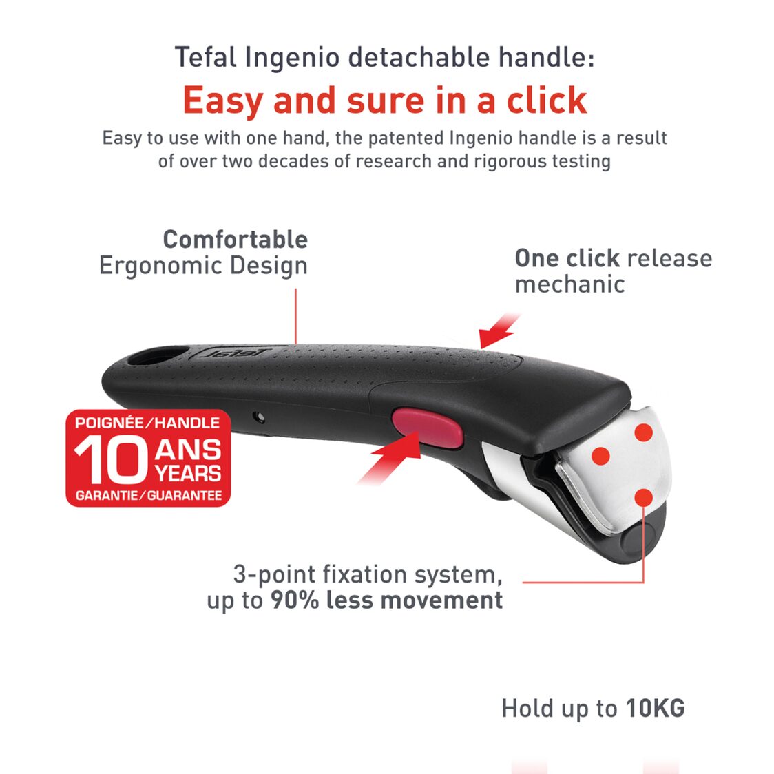 Tefal Ingenio G6 Unlimited Black 4pcs Cookware Set L76391 - Metro Singapore Departmental Store - Celebrating 69 Years in SG
