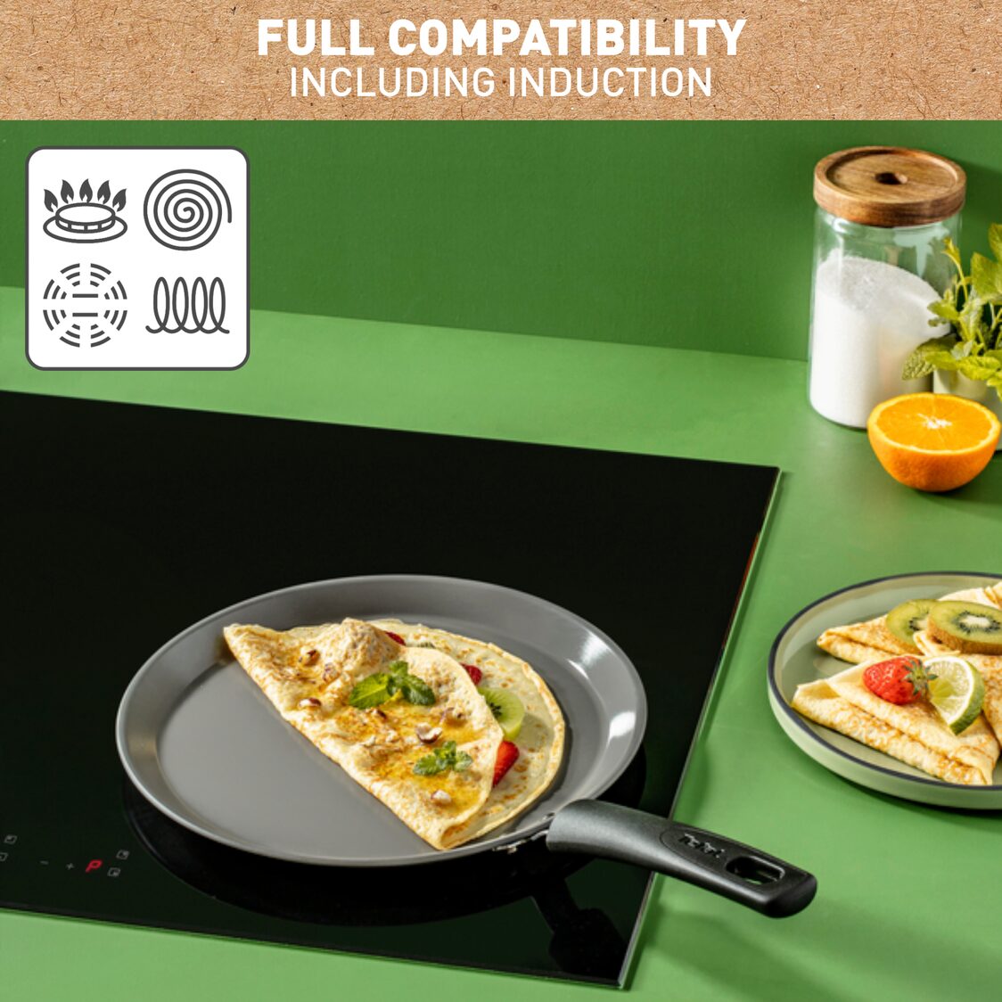Tefal Renew IH Pancake Pan 25cm C42538 - Metro Singapore Departmental Store - Celebrating 69 Years in SG