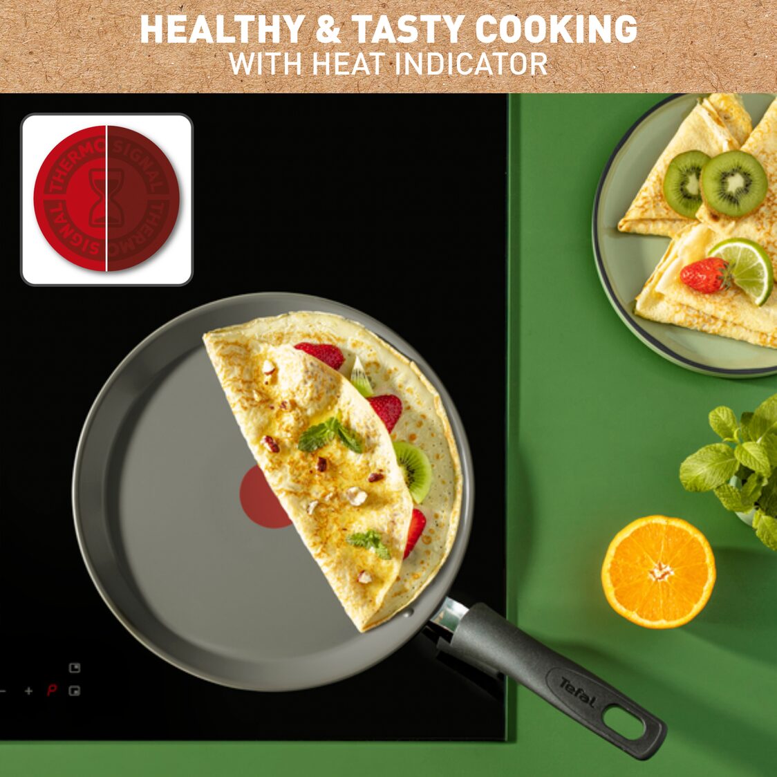 Tefal Renew IH Pancake Pan 25cm C42538 - Metro Singapore Departmental Store - Celebrating 69 Years in SG